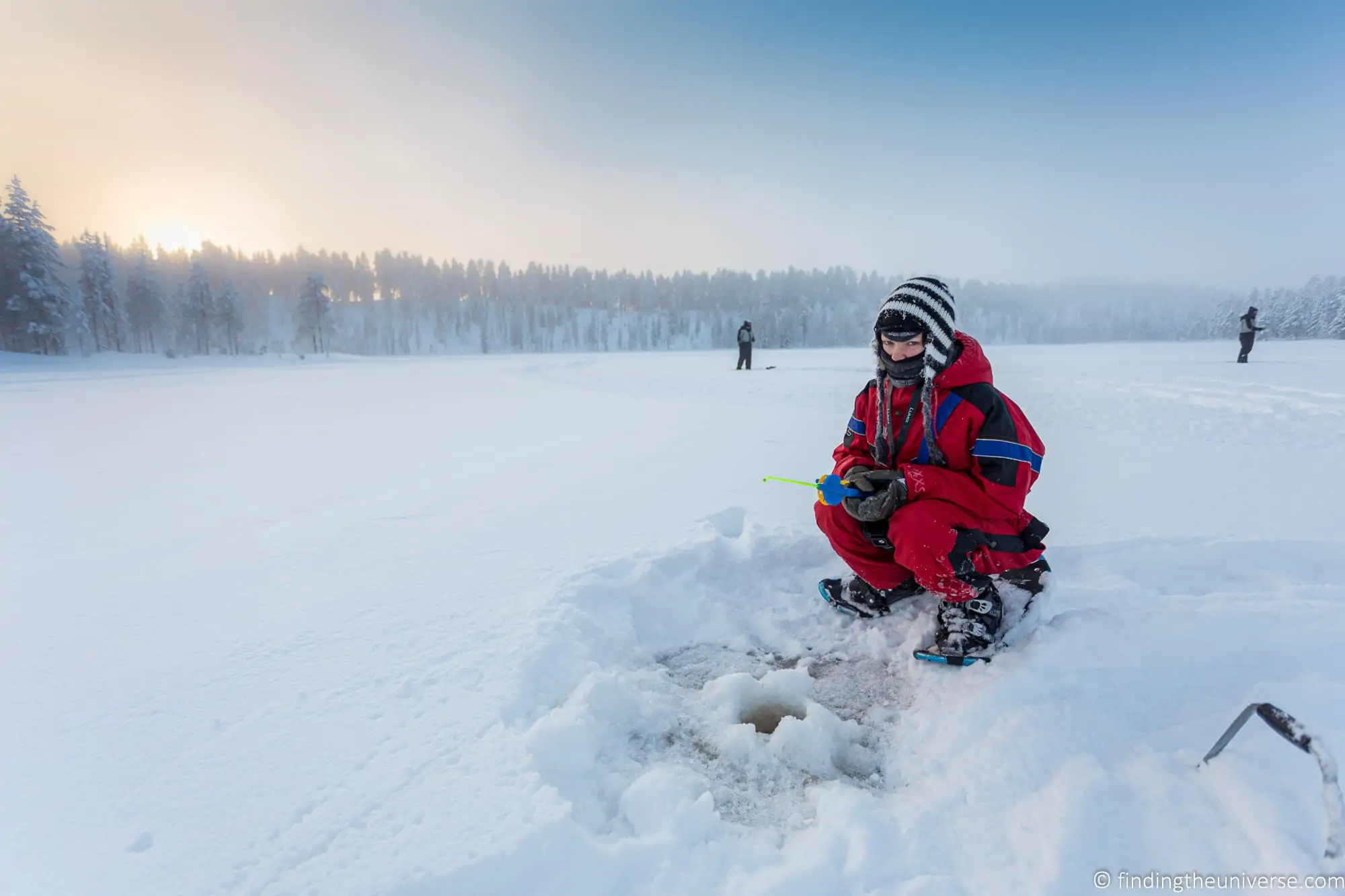 Ice fishing FInland