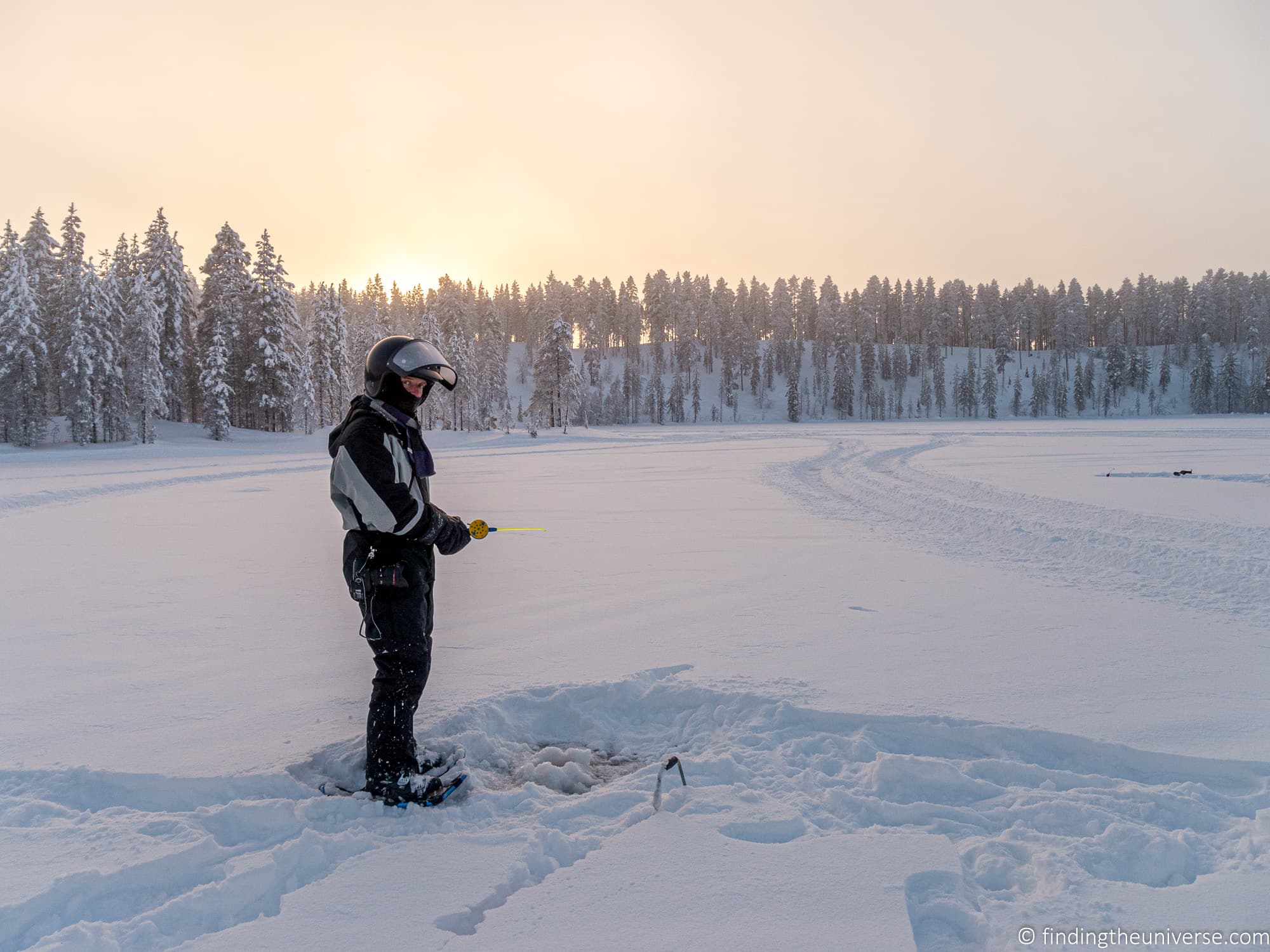 Ice fishing Finland