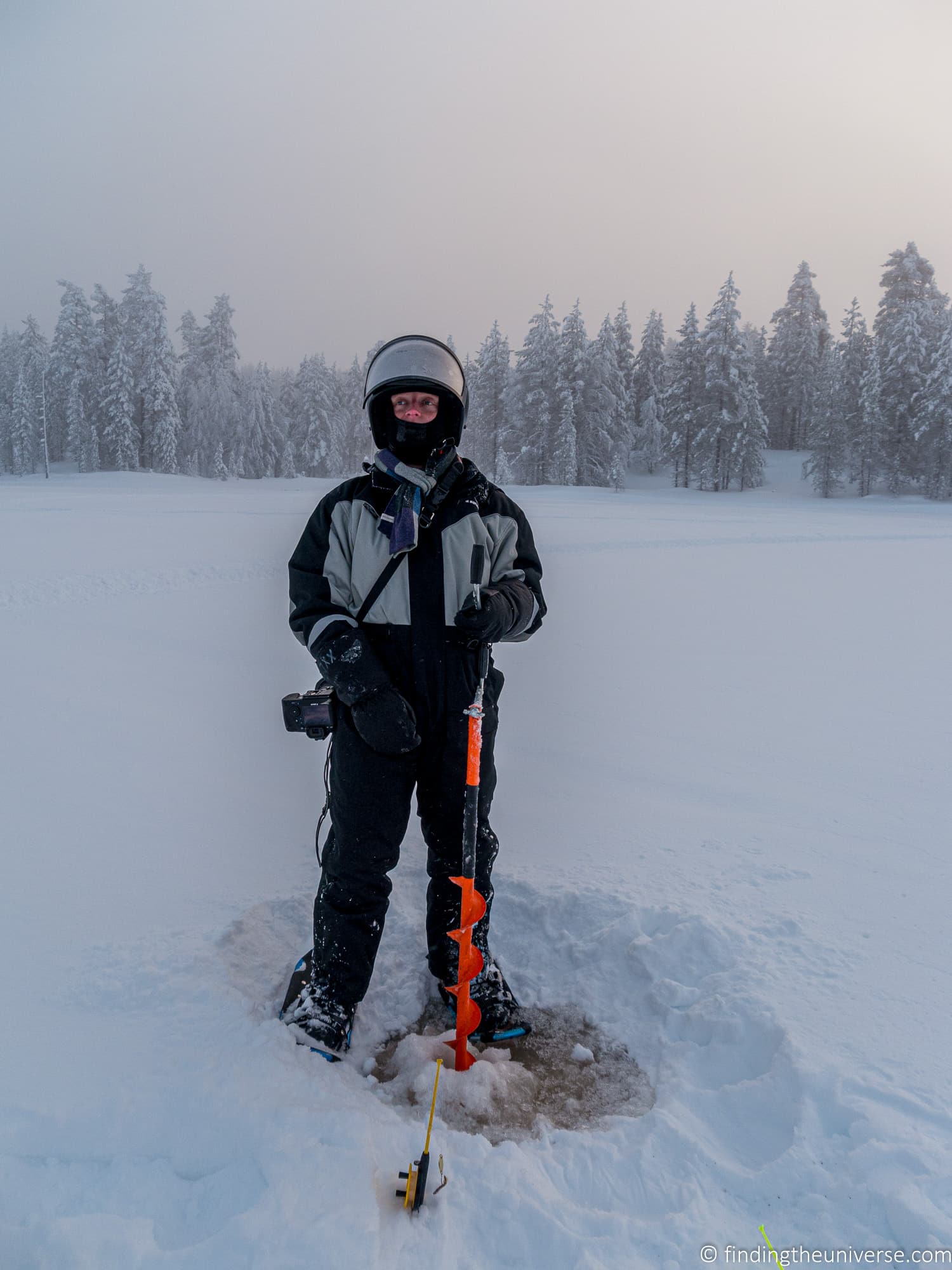 Ice fishing Finland