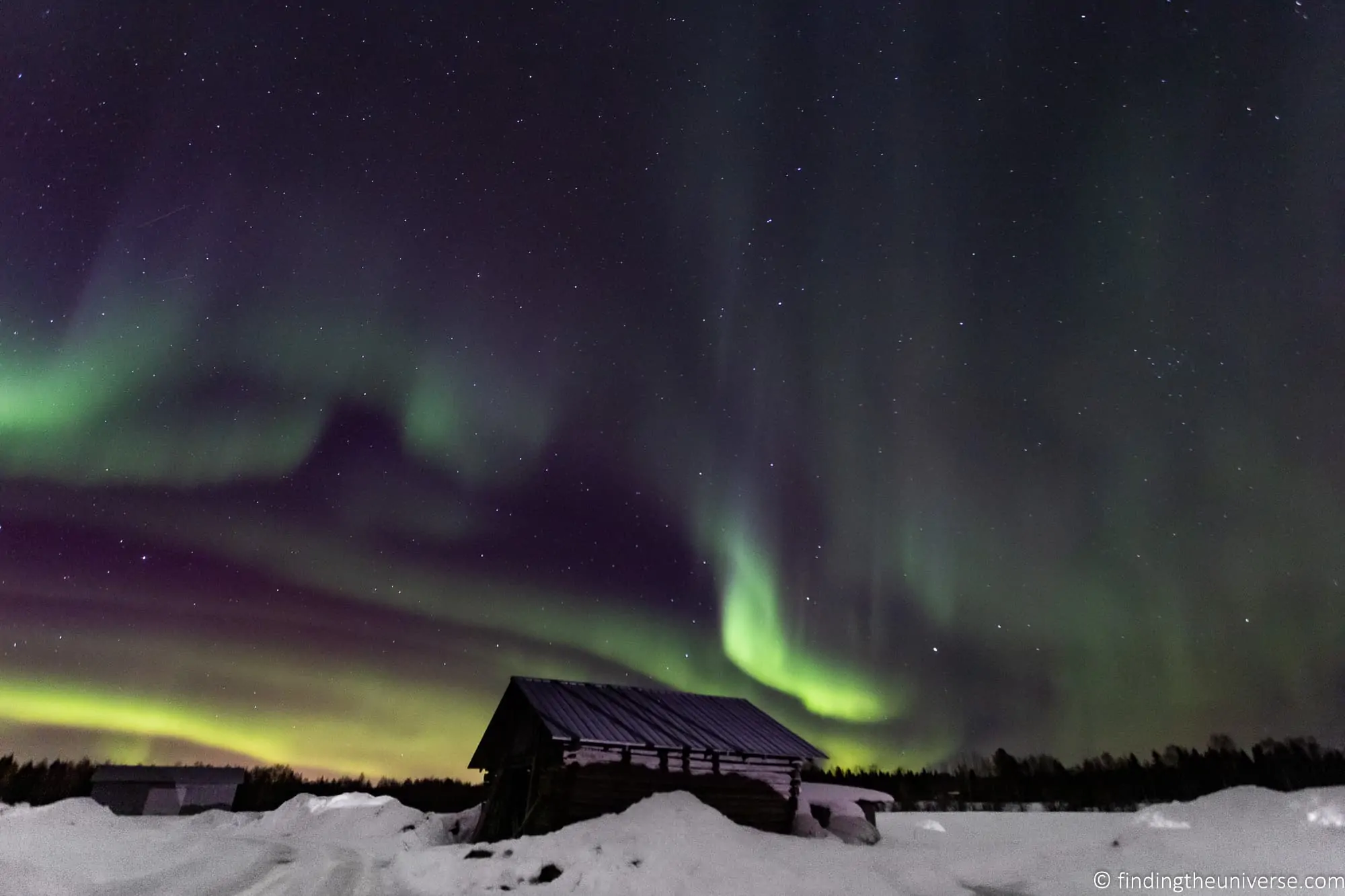 Northern Lights over Tornio, northern Finland
