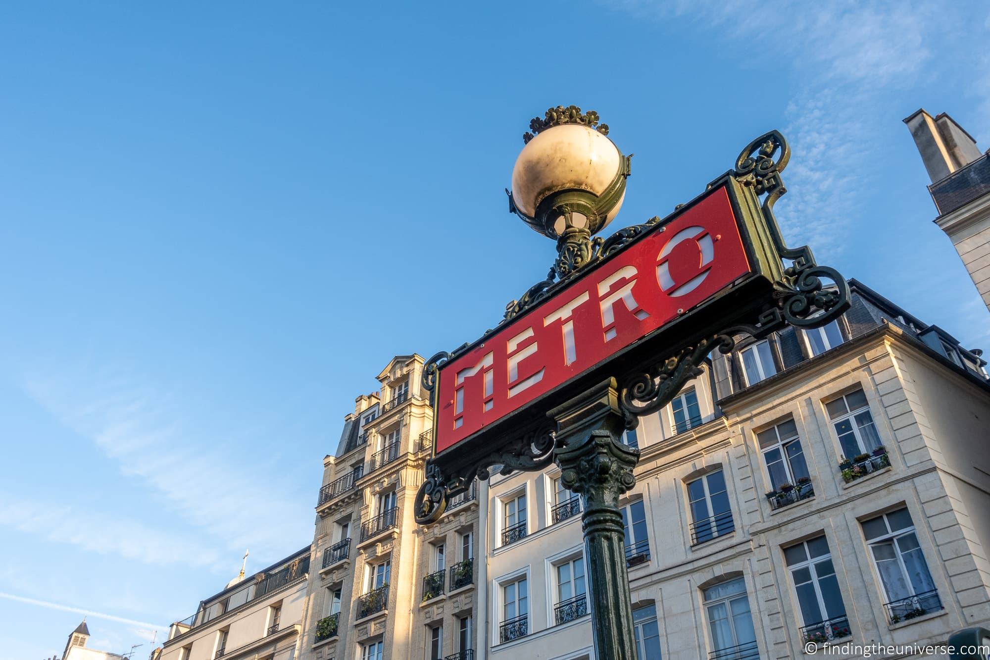 Paris Metro Sign