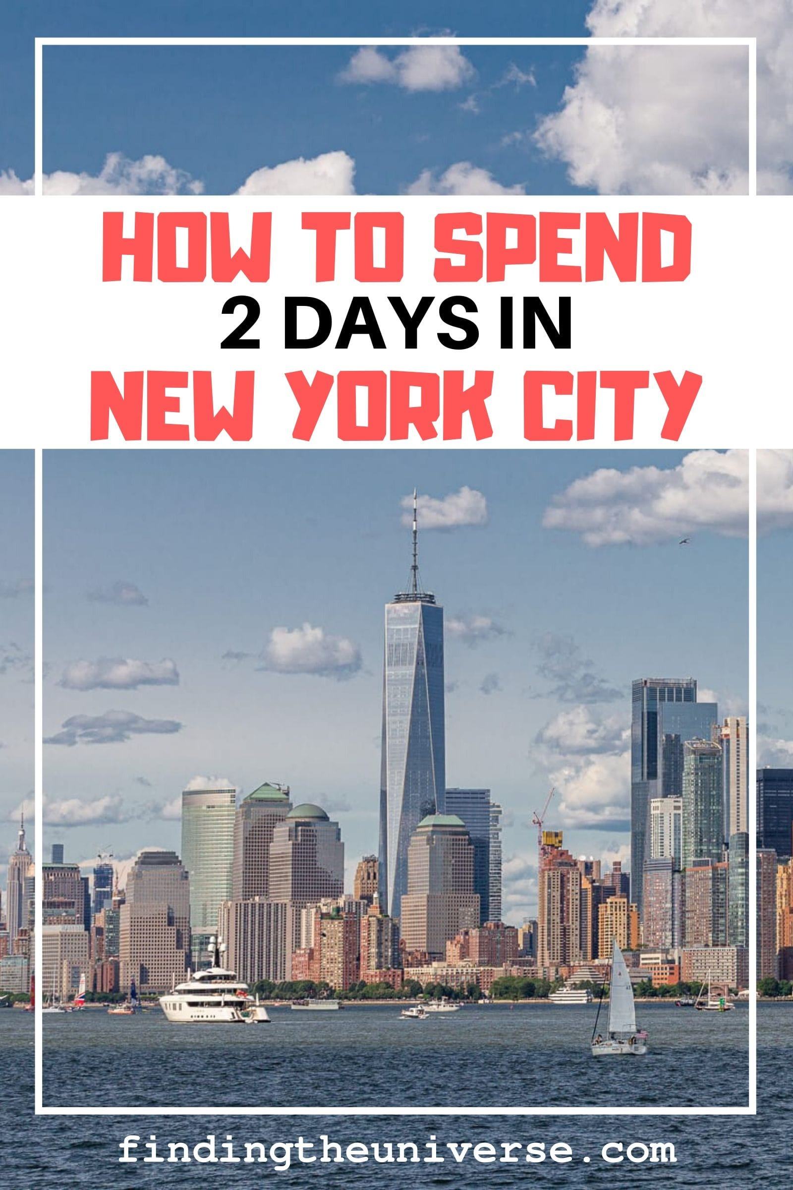 Detailed itinerary for 2 days in New York. Includes what to see in New York over 2 days, plus tips on getting around, accommodation and saving money!