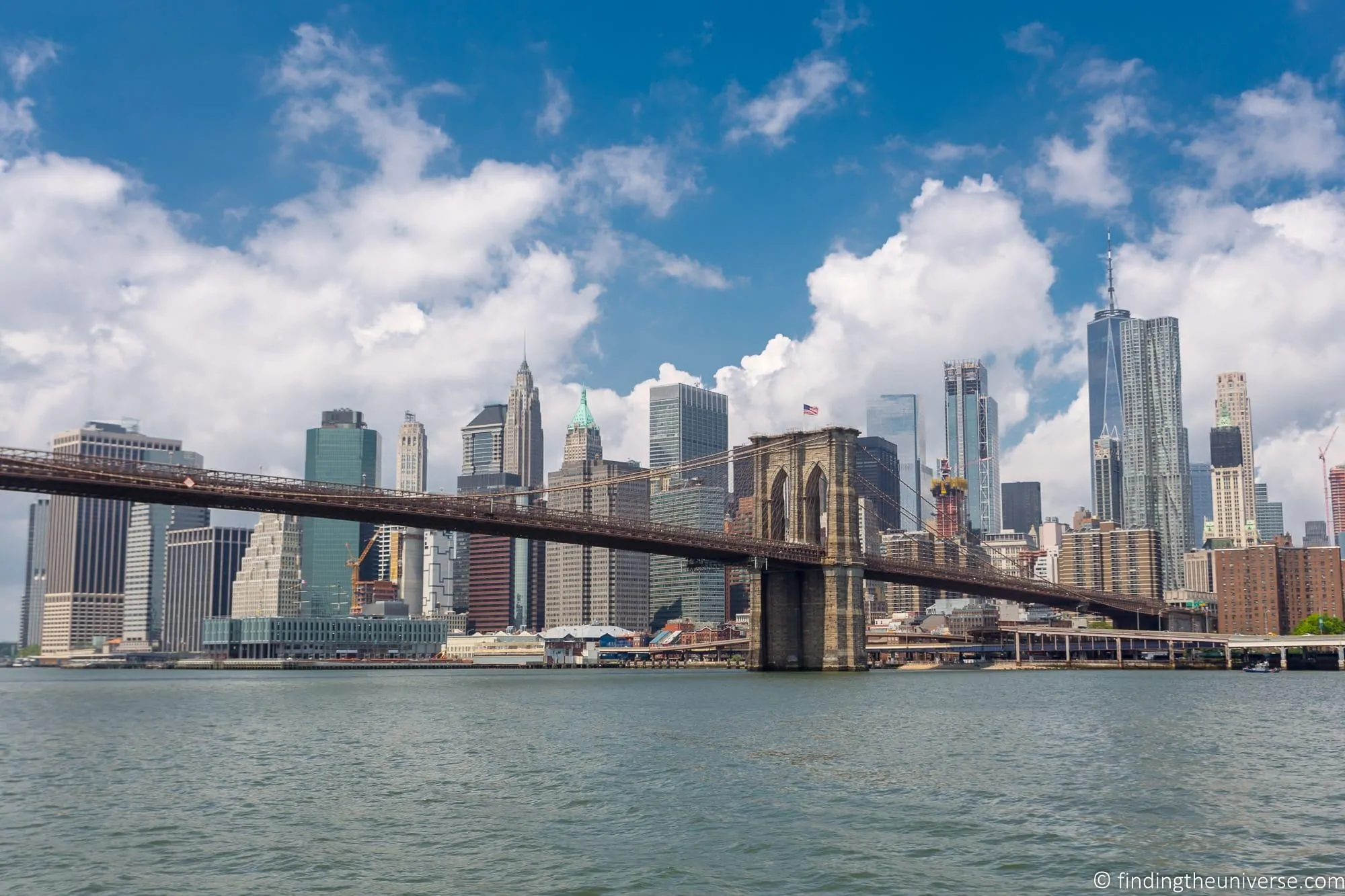 Brooklyn Bridge with Manhattan skyline