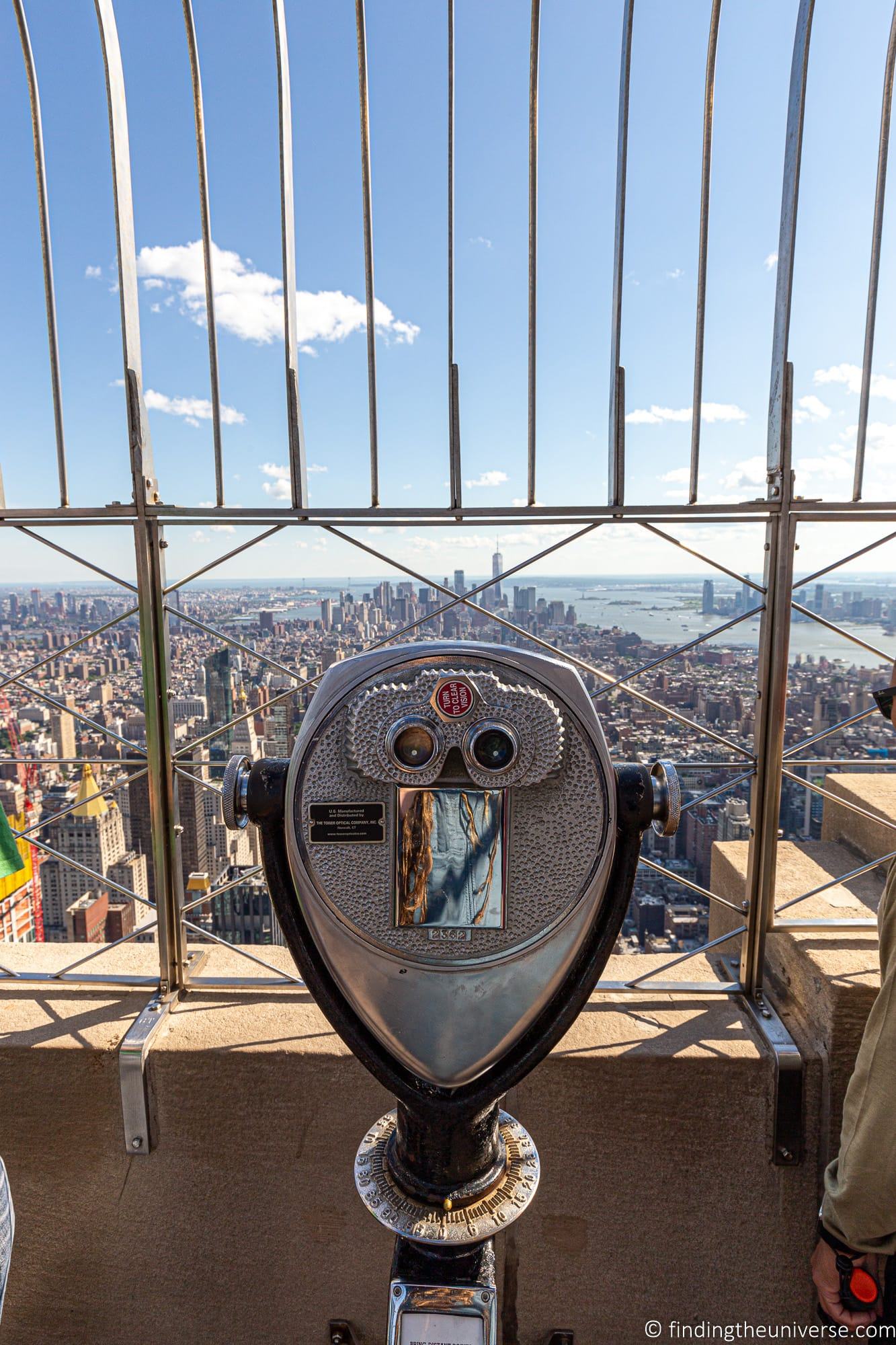 Empire State Building Observation Deck Views New York