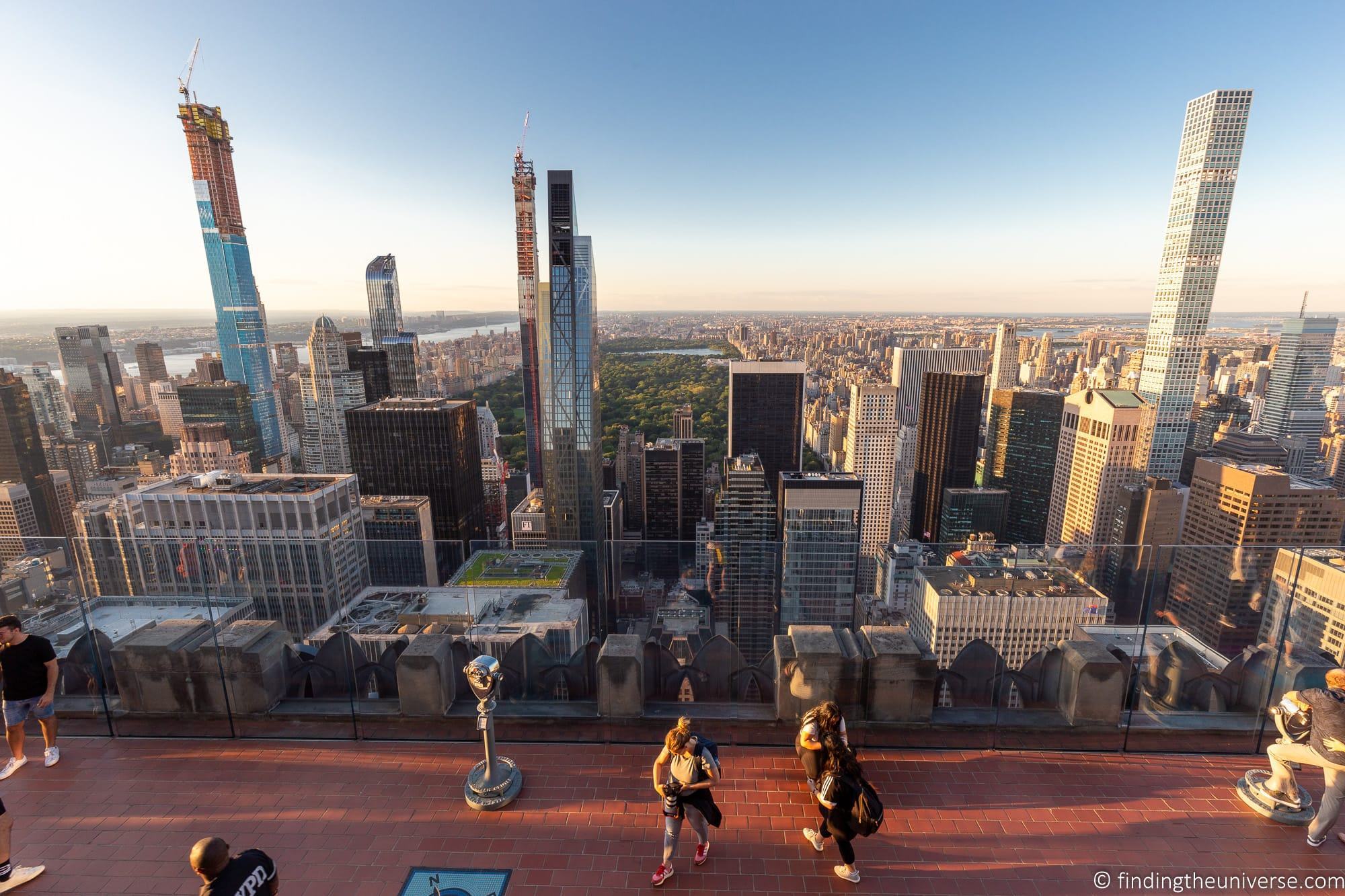 Top of the Rock Rockefeller Centre New York Itinerary