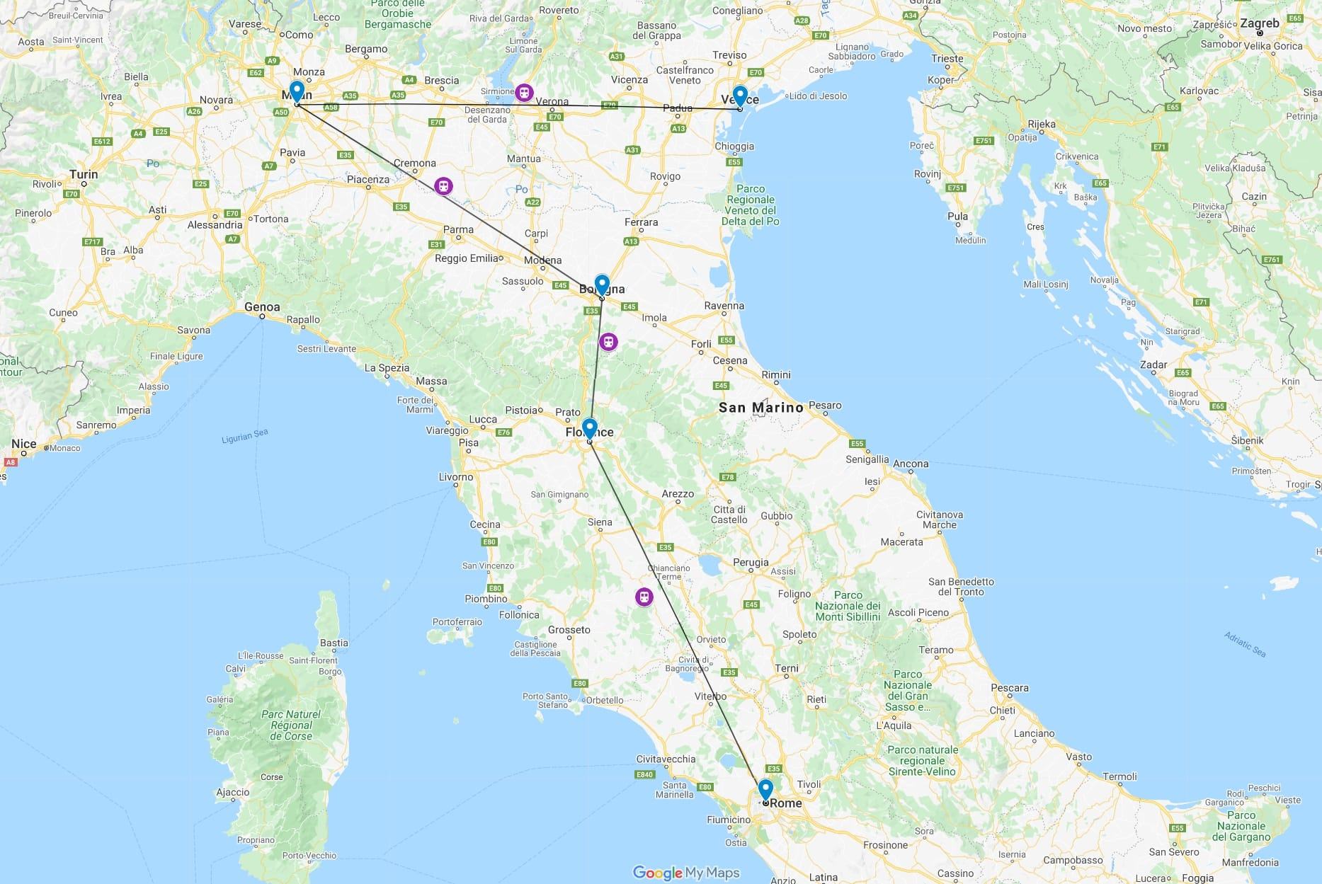 10 Day Italy Itinerary