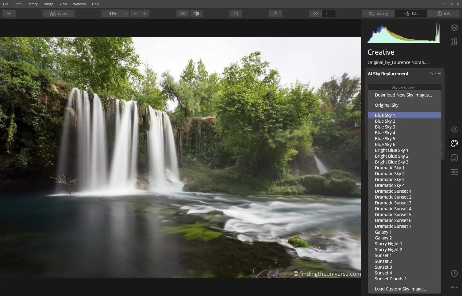 Sky replacement tutorial Step 3a