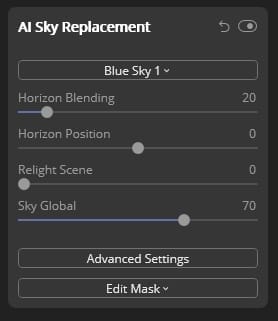 Sky replacement tutorial Step 4a