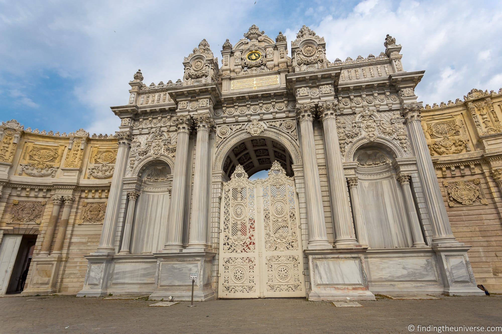 Dolmabahçe Palace entrance Istanbul