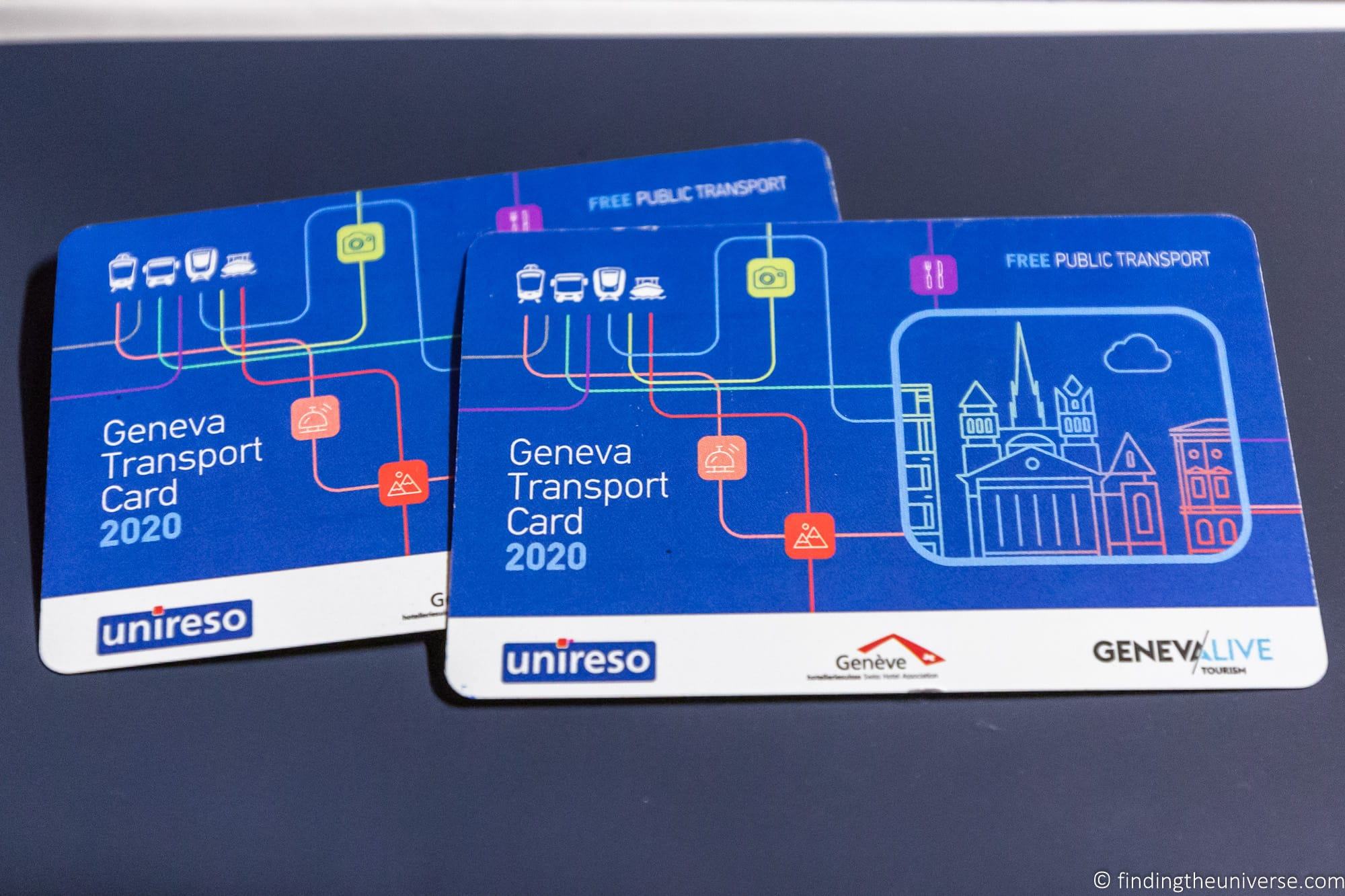 free travel card geneva