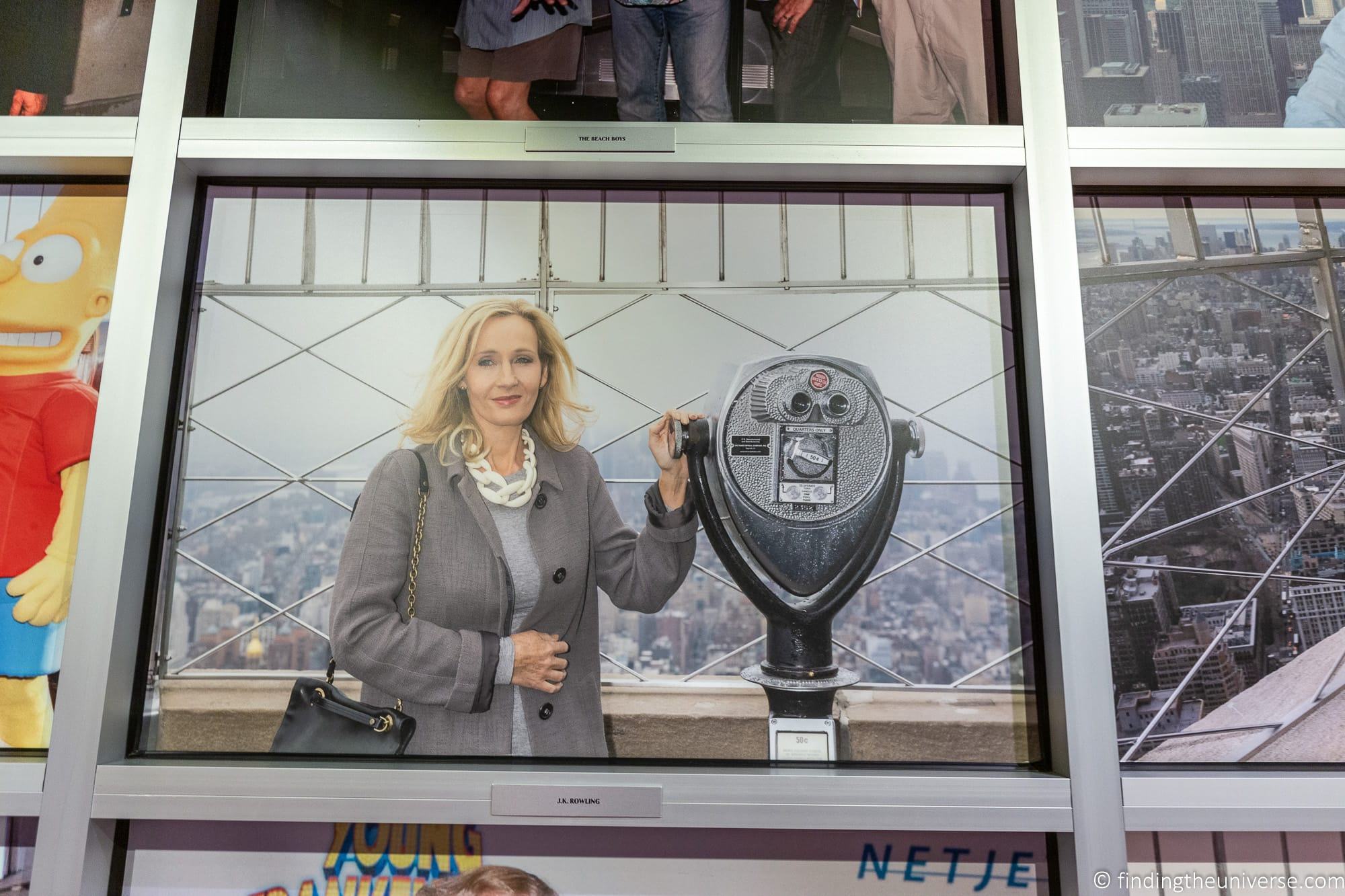 JK Rowling all'Empire State Building