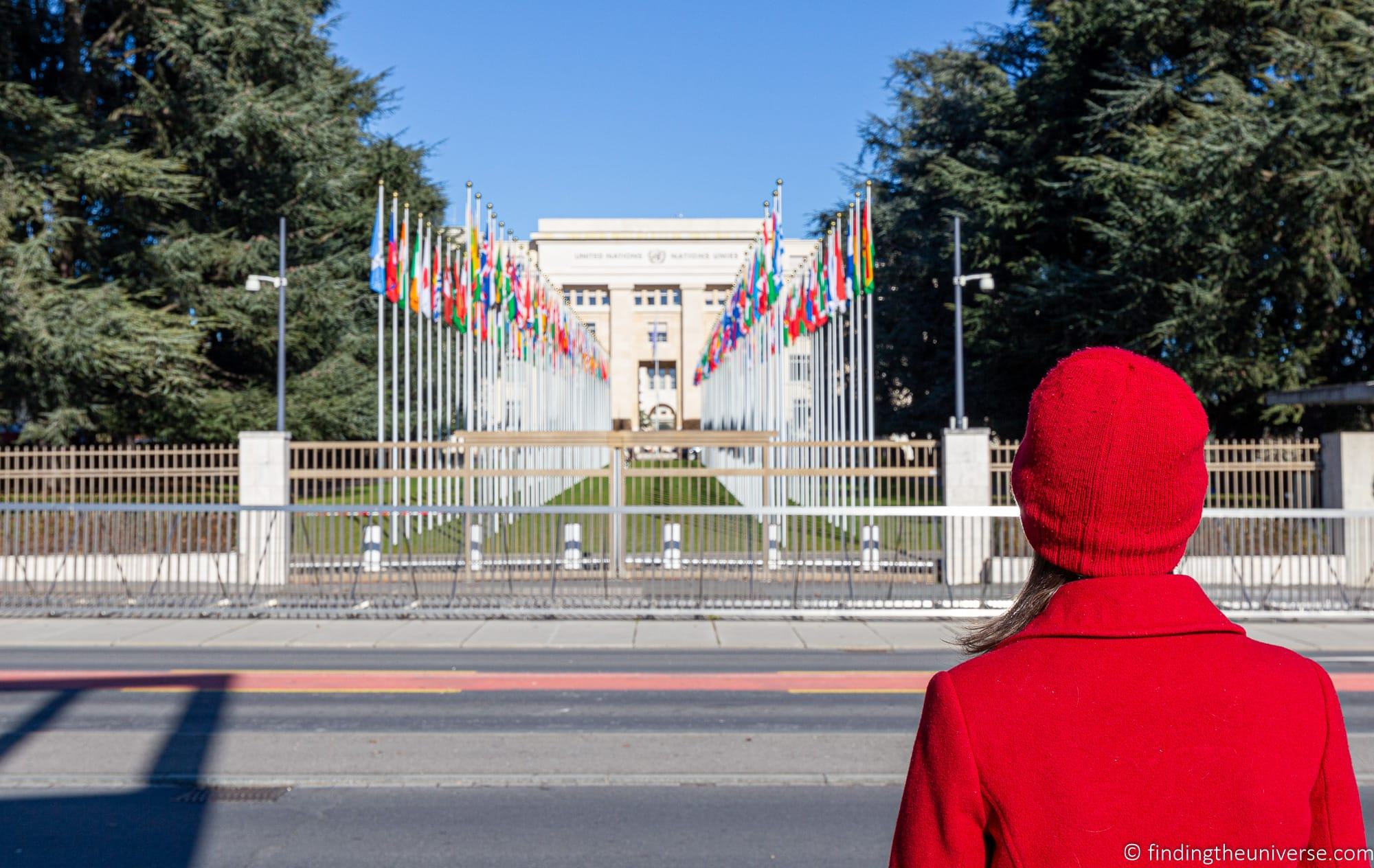 UN Flags Geneva