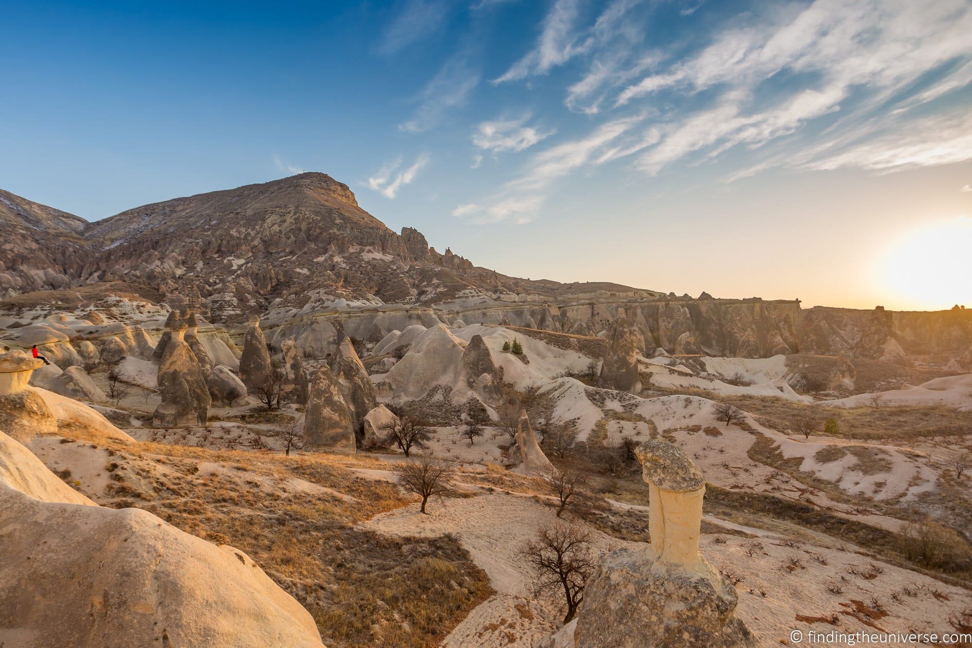 Cappadocia landscapes sunset turkey