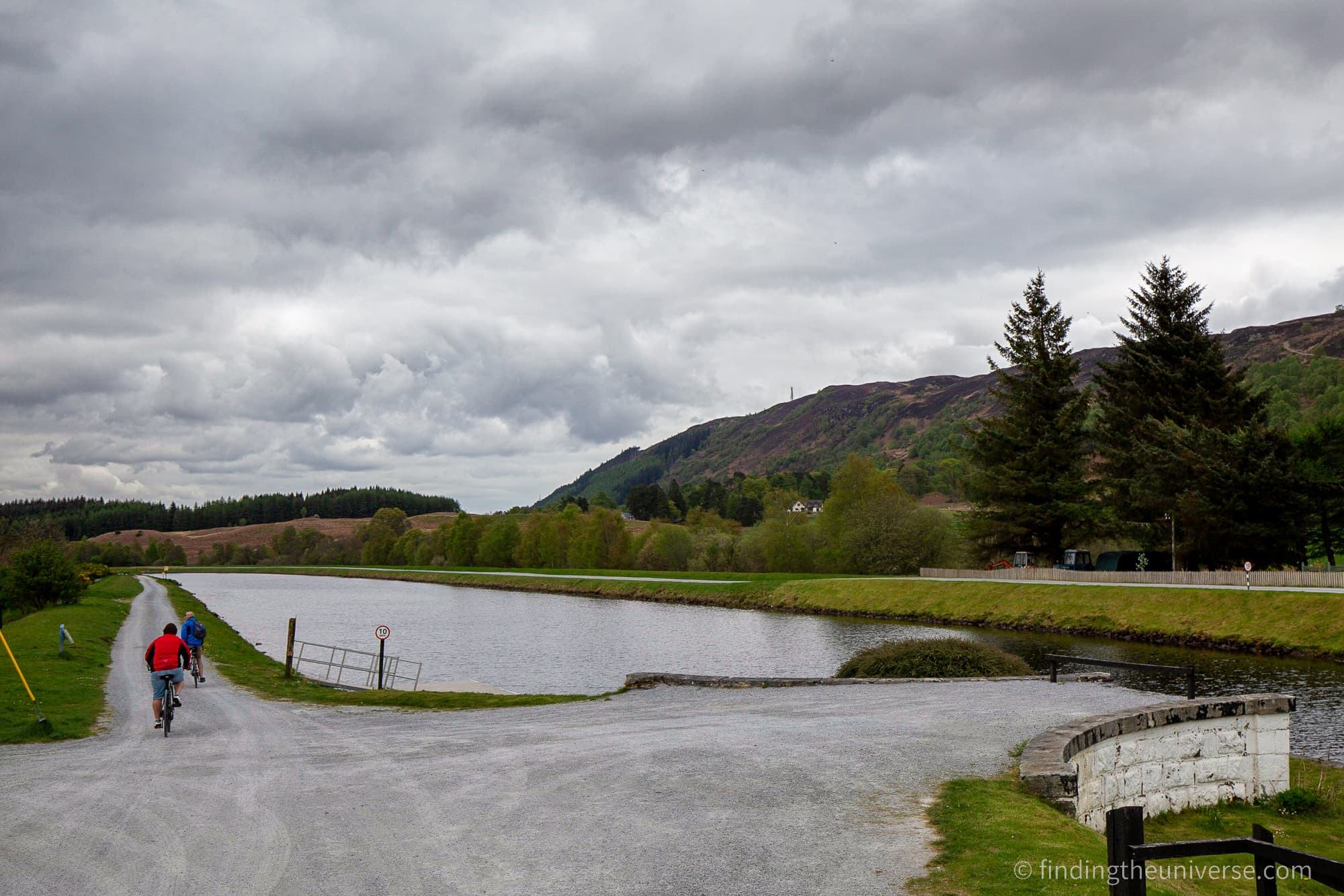 Cycling Loch Ness Caledonian Canal