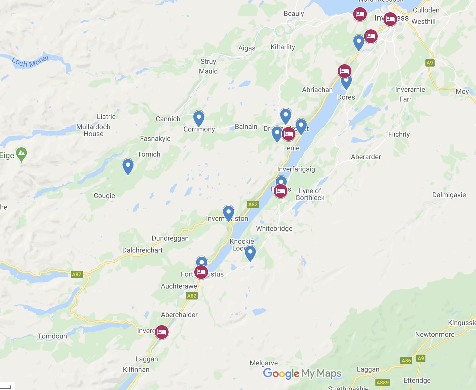 Loch Ness Map