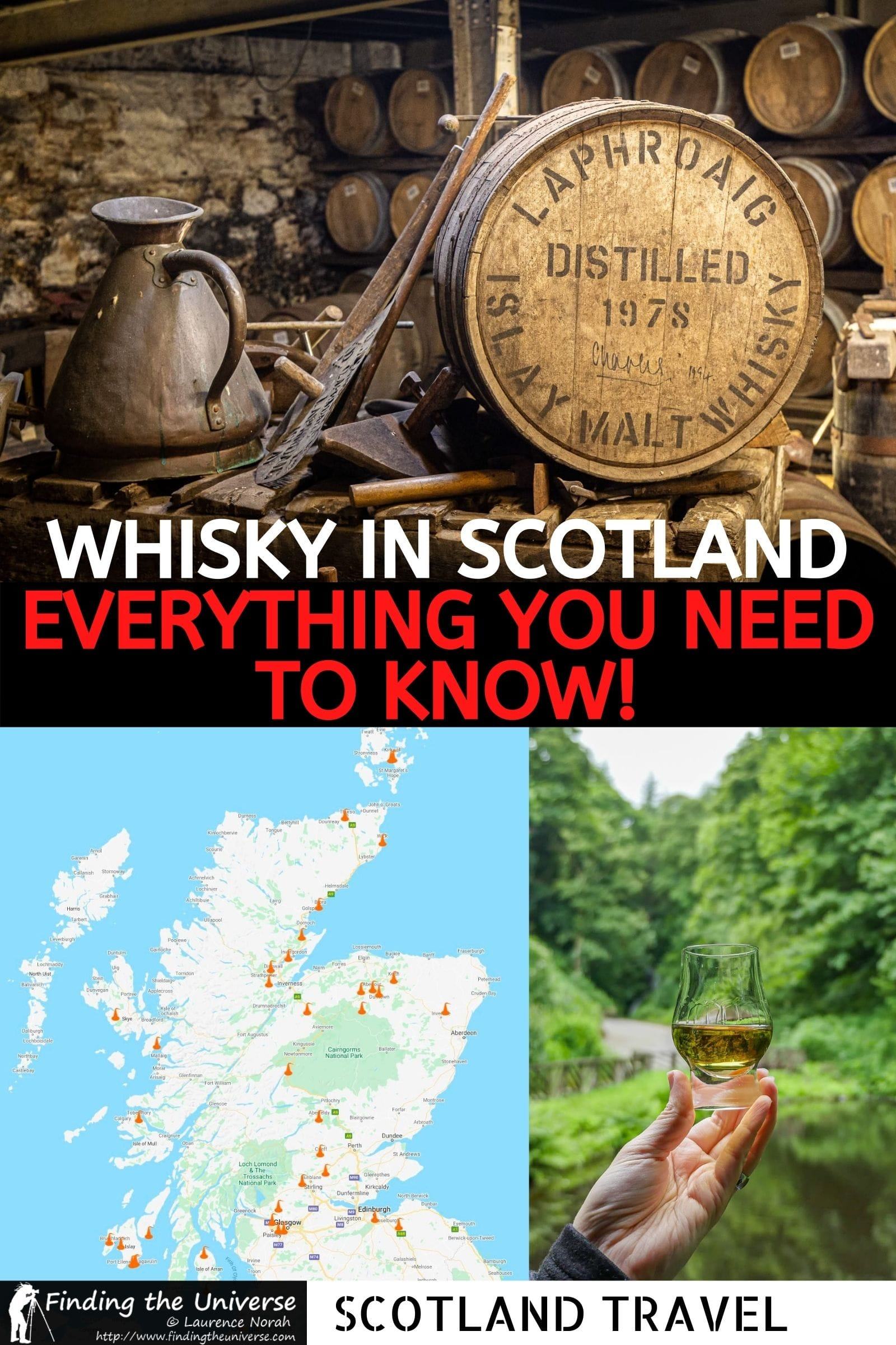 A detailed guide to whisky distilleries in Scotland. How whisky is made, the best whisky distilleries you can visit, and distillery tours.