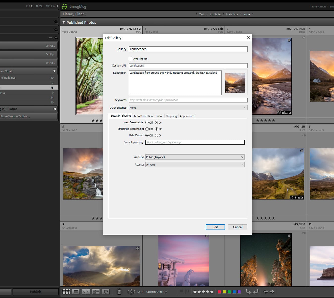 SmugMug Lightroom Plugin 2