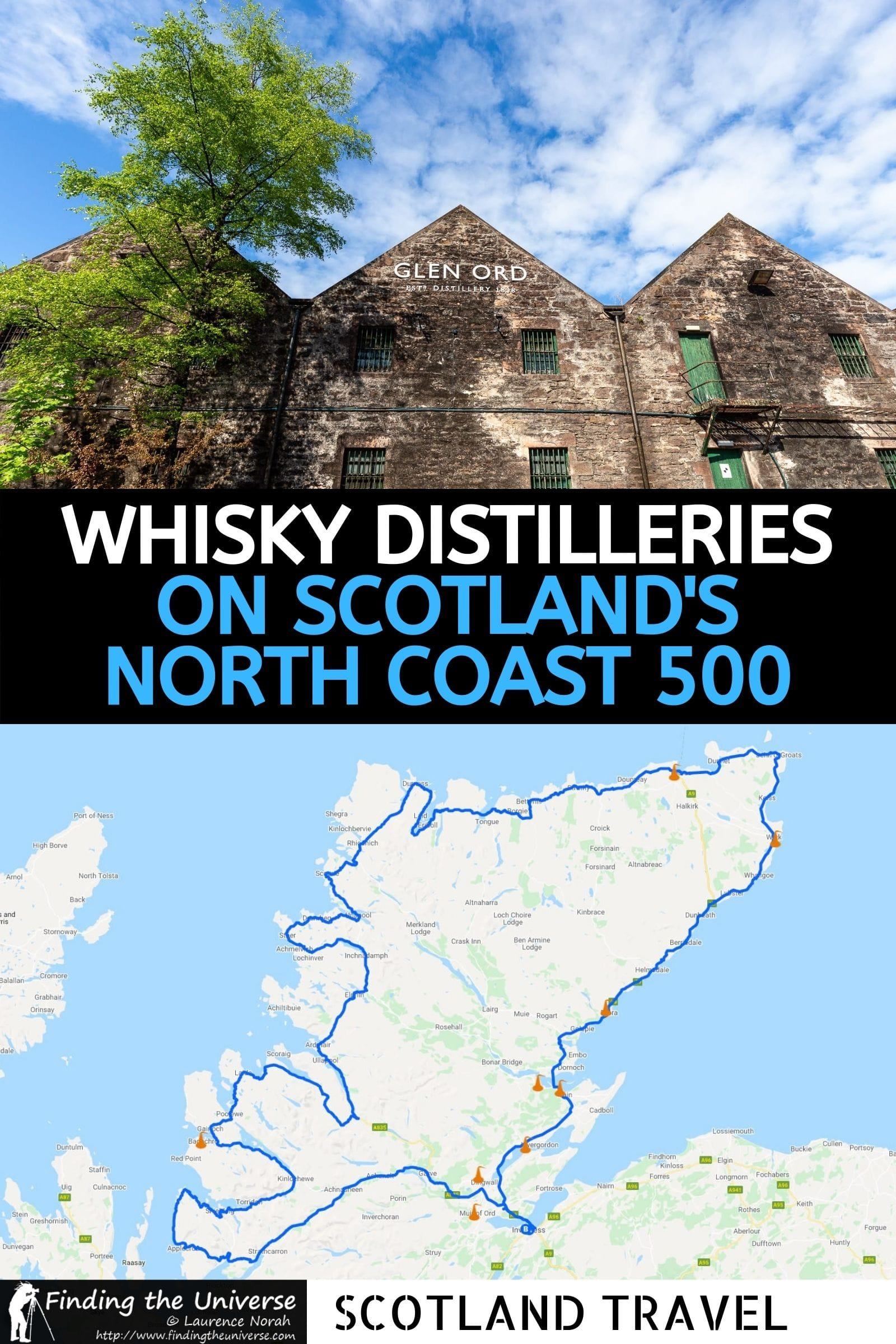 A guide to all the whisky distilleries on the North Coast 500 that you can visit as part of your road trip on this Scottish driving route!