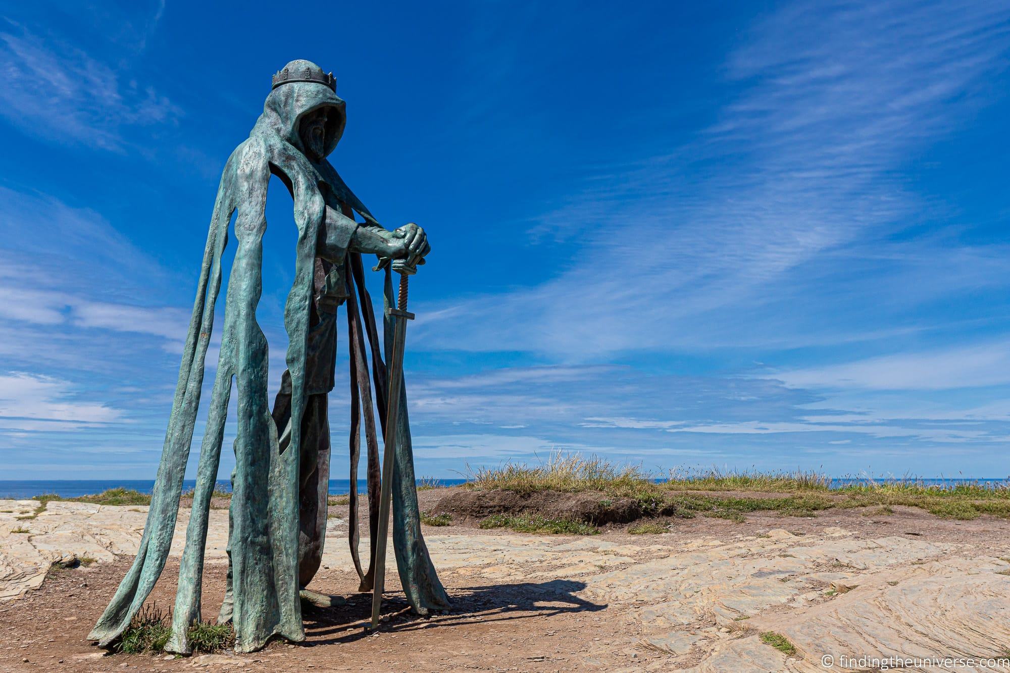 King Arthur Statue Cornwall Tintagel