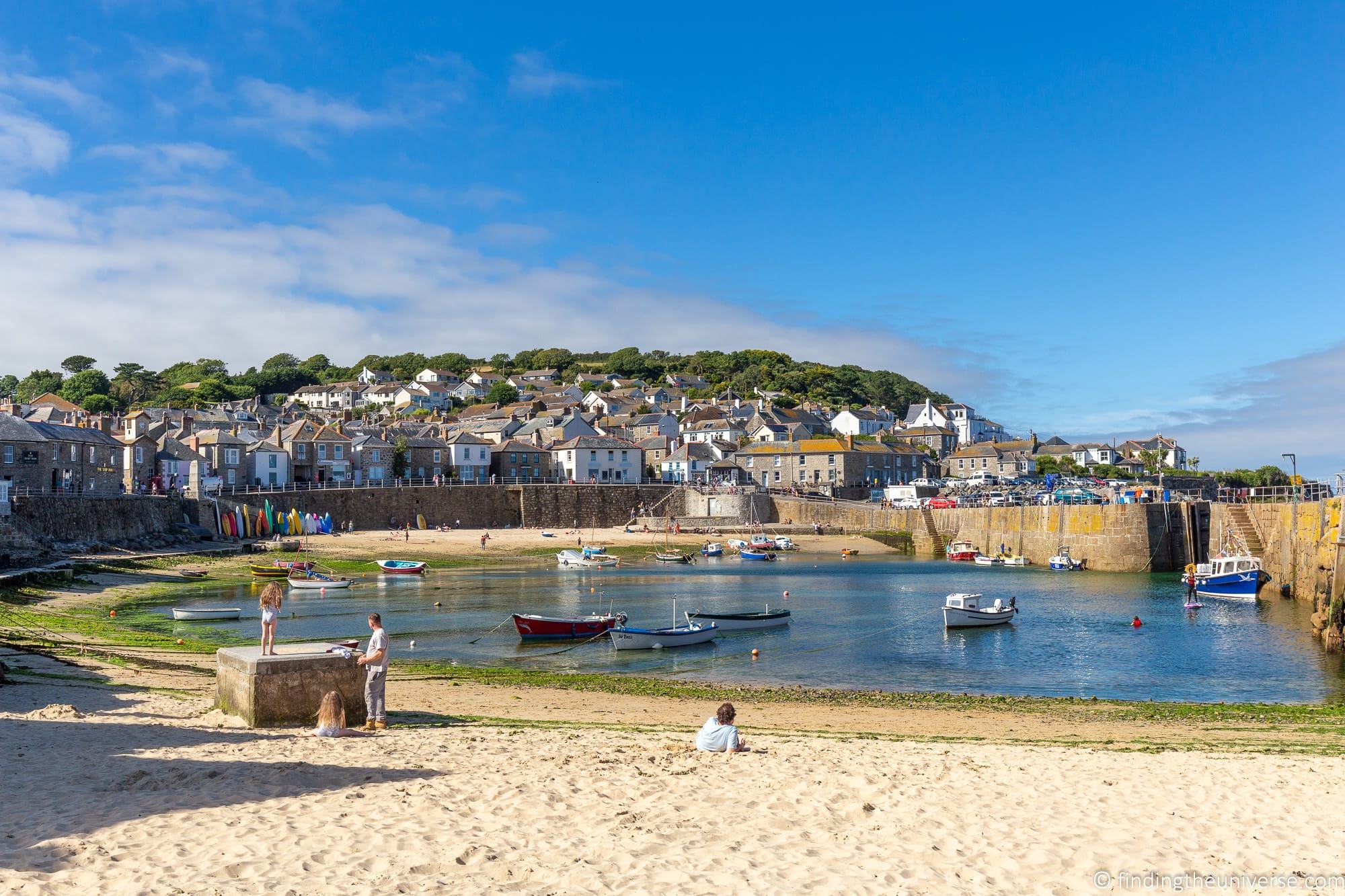 Mousehole fishing village harbour Cornwall