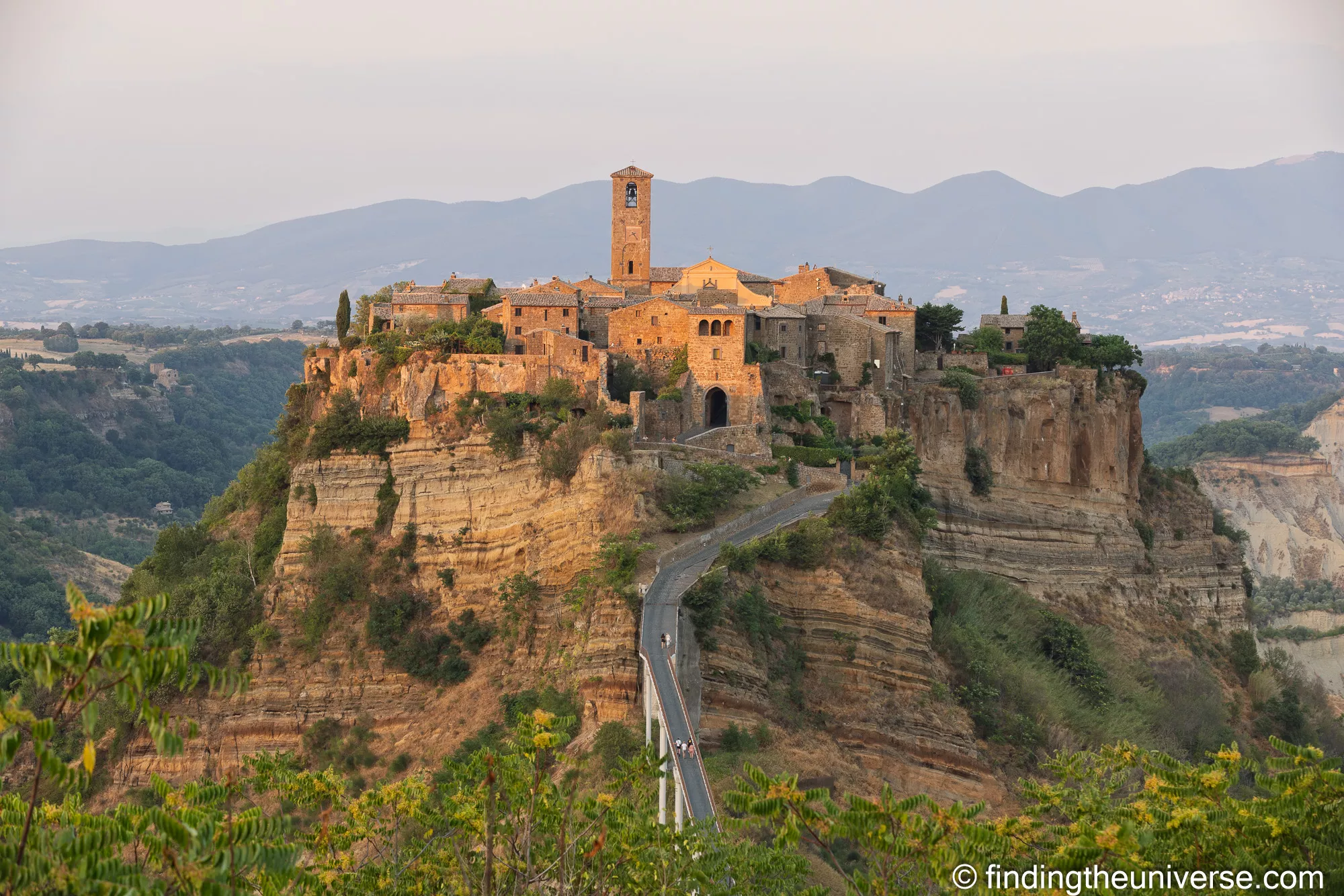 Civita di Bagnoregio, Lazio, Italy at sunset