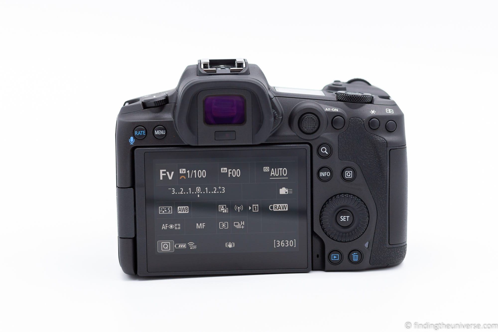 Canon EOS R5 rear screen