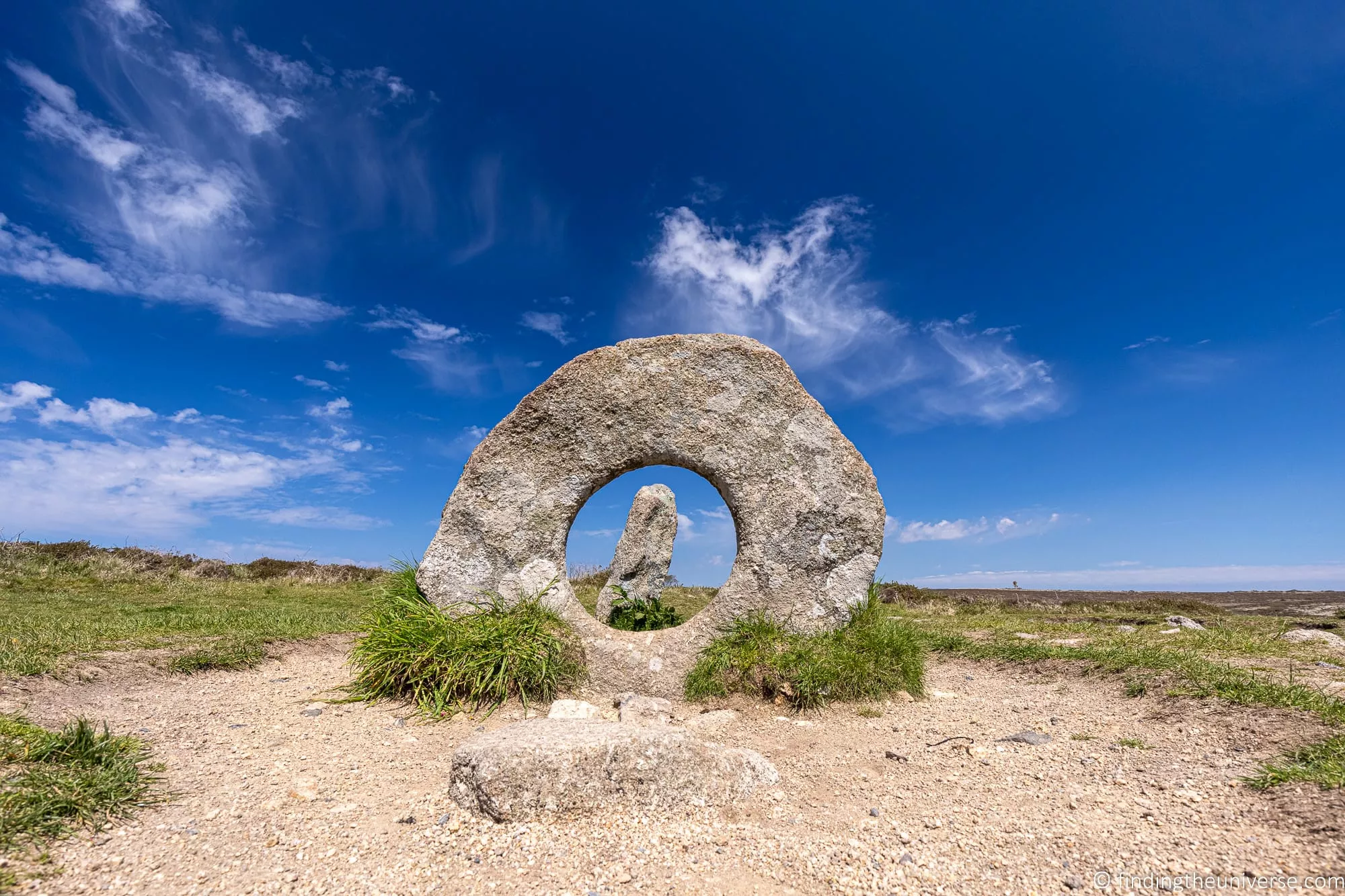 The holed stone and uprights of Mên-an-Tol in west Cornwall