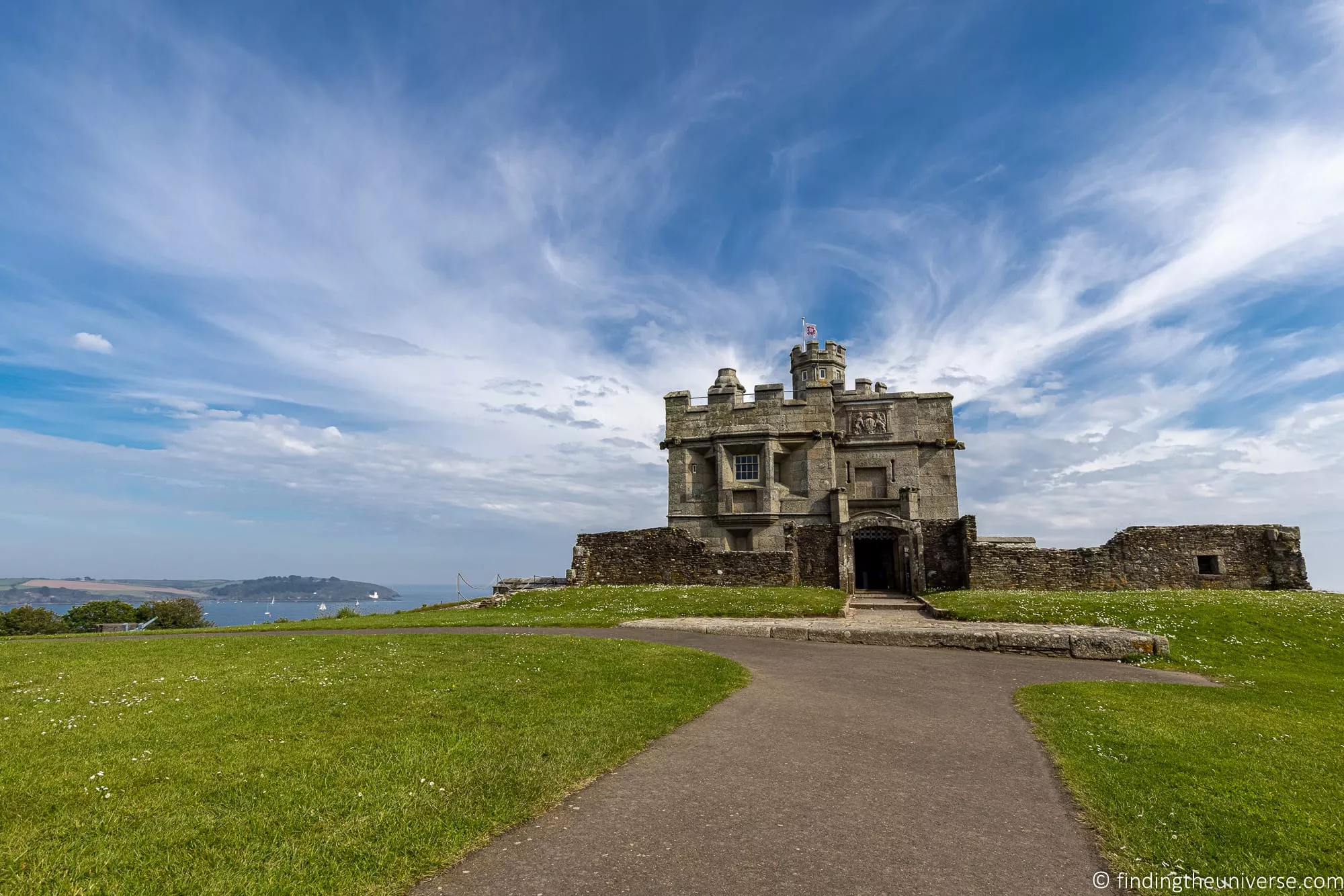 Pendennis Castle on the coast near Falmouth, Cornwall