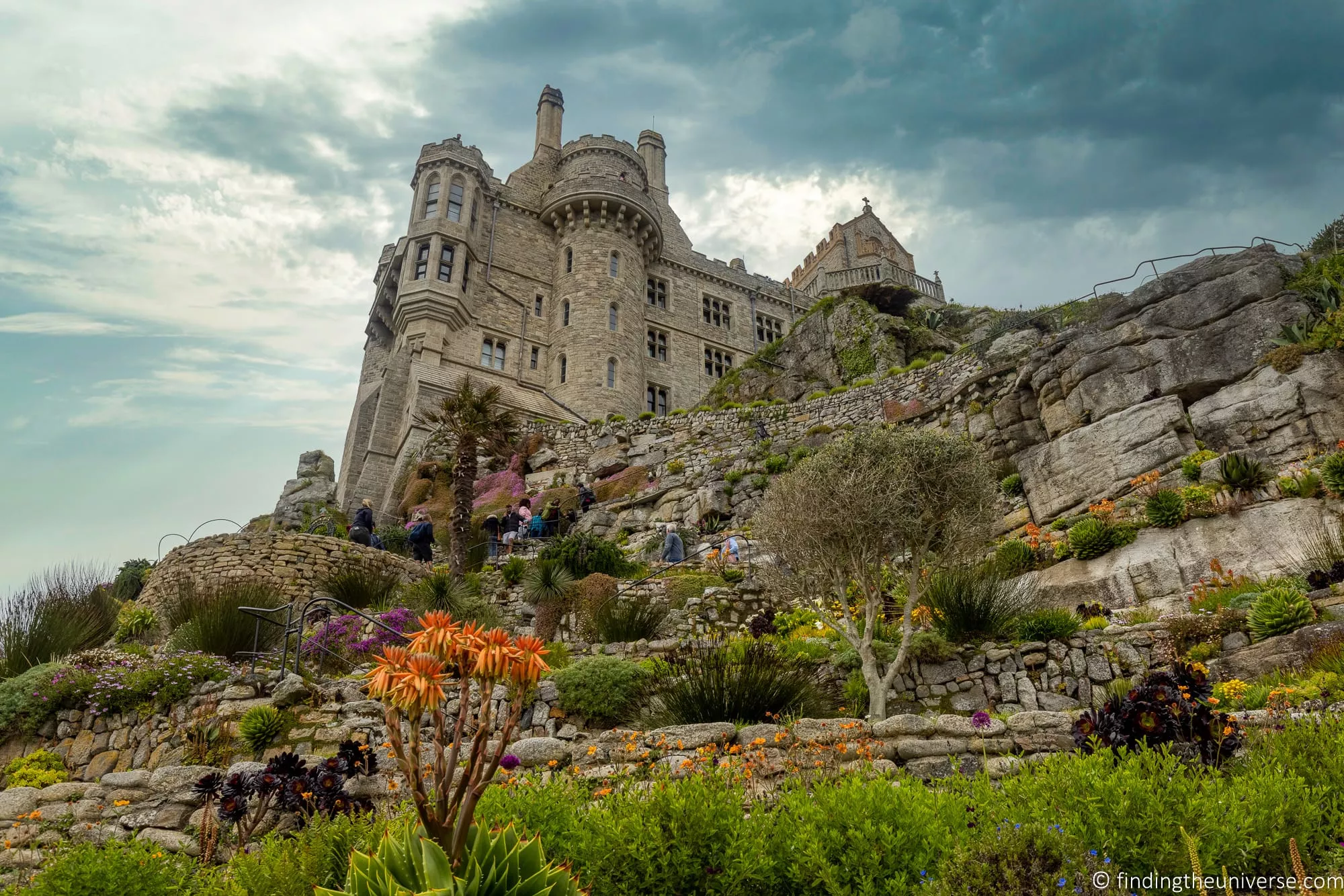 St Michael's Mount island and its castle off the south coast of Cornwall