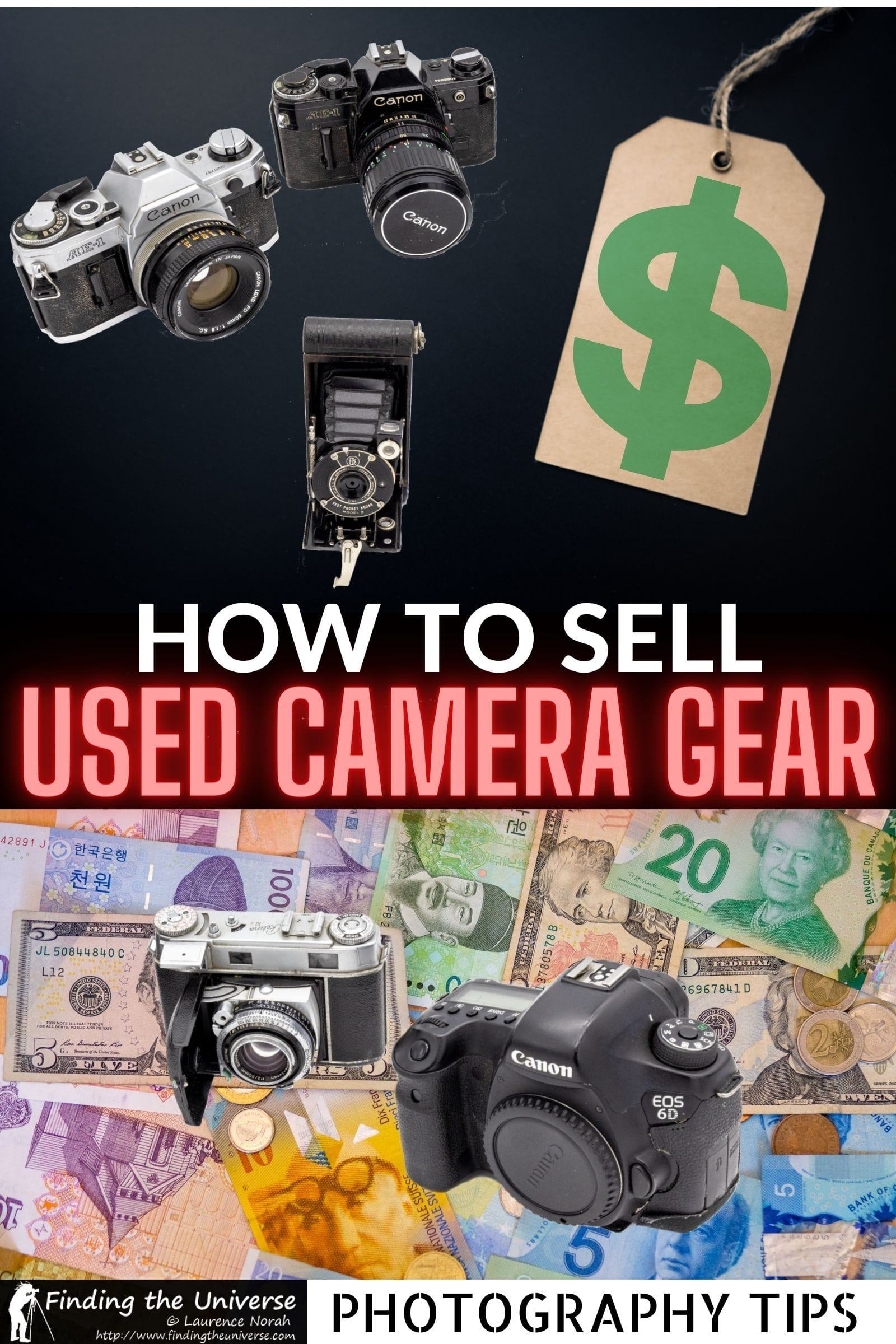 A guide to where to sell used cameras, as well as used lenses and other photography gear. All the options plus tips on selling used equipment