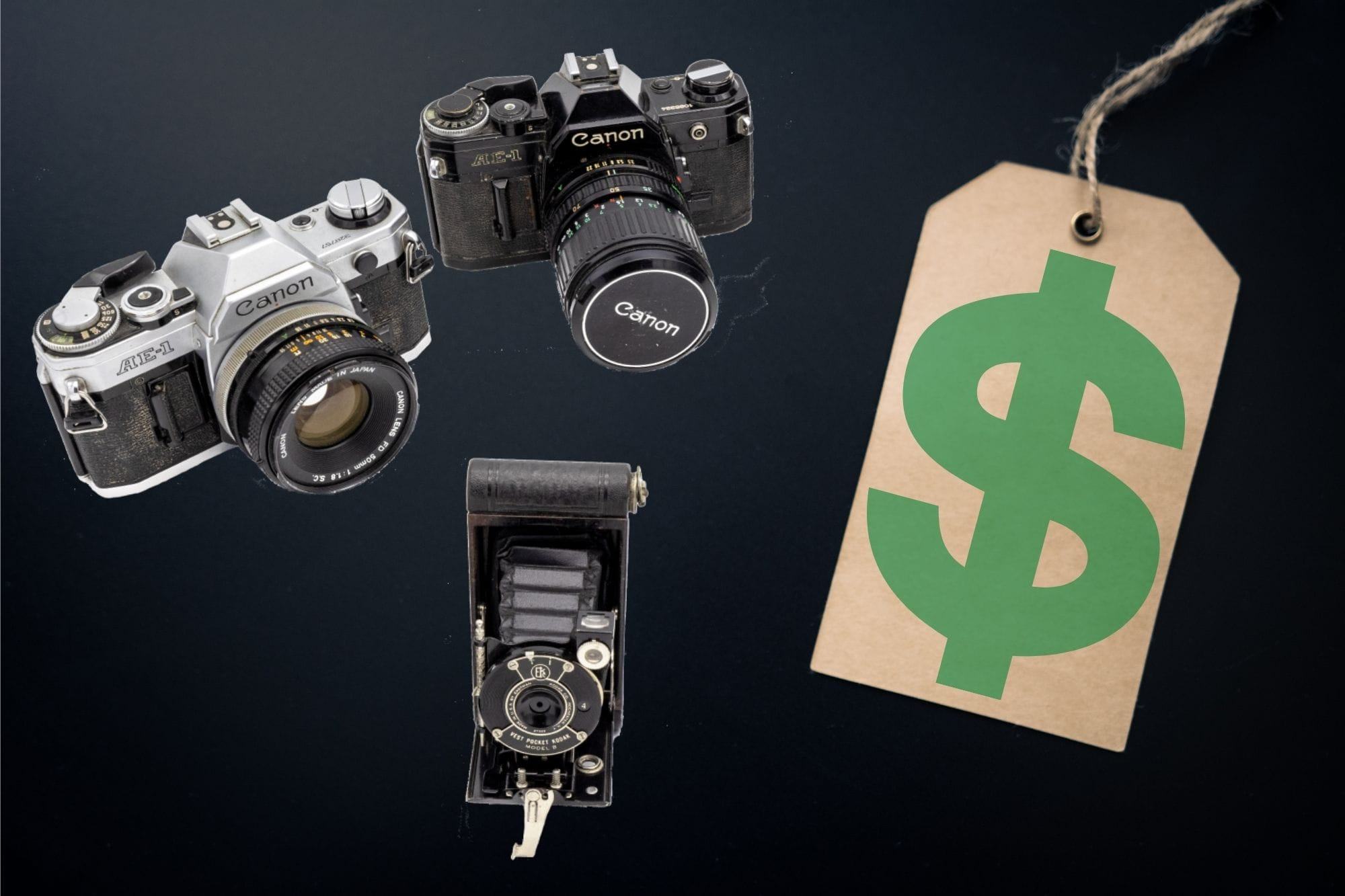 Sell Used Cameras price tag