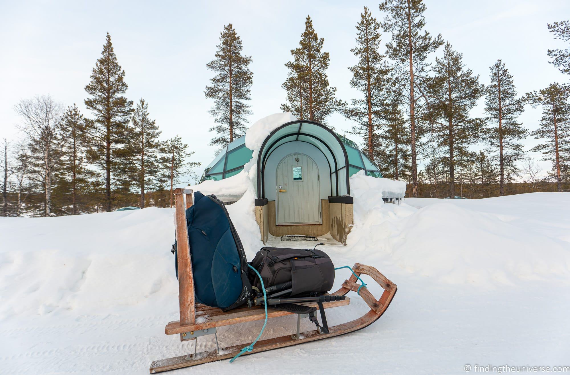 Kakslauttanen Arctic Resort - luggage sled
