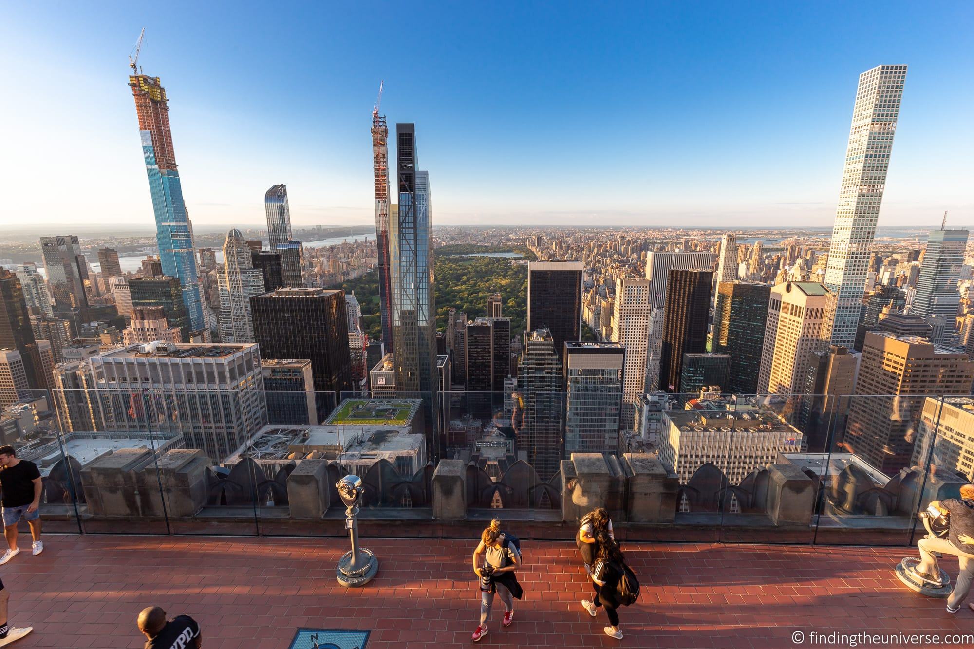 Top of the Rock Rockefeller Centre New York Itinerary