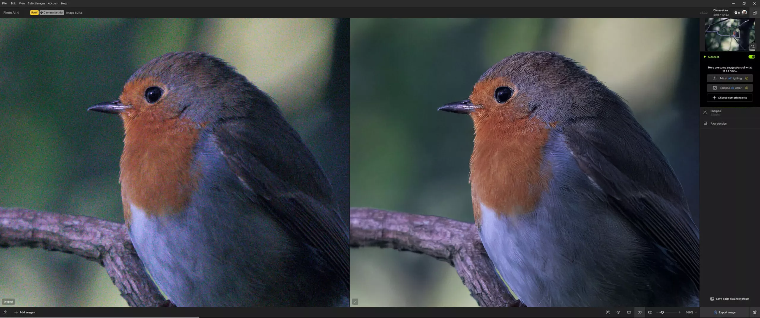 Topaz Photo AI 4 interface