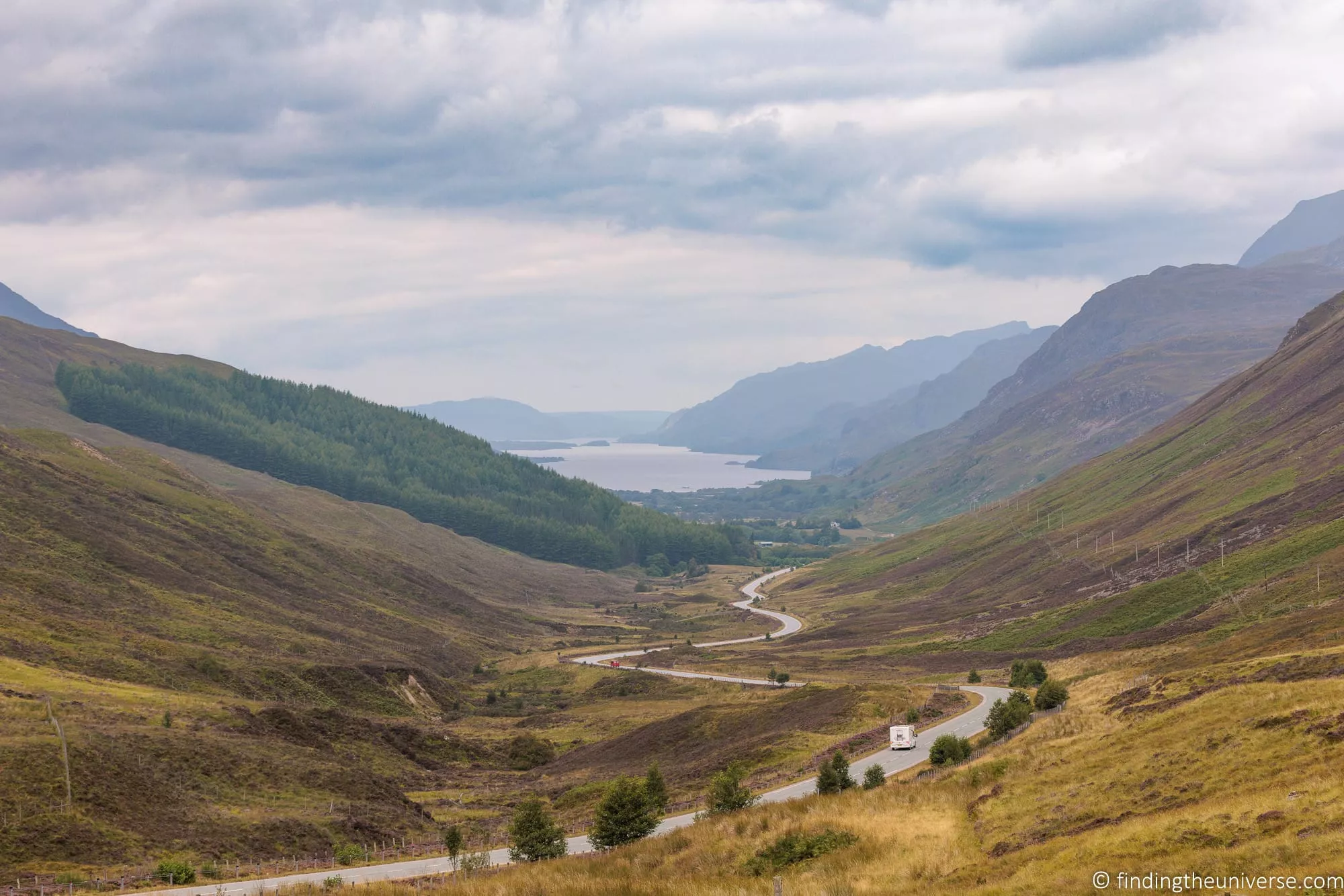 Campervan Glen Docherty viewpoint NC500