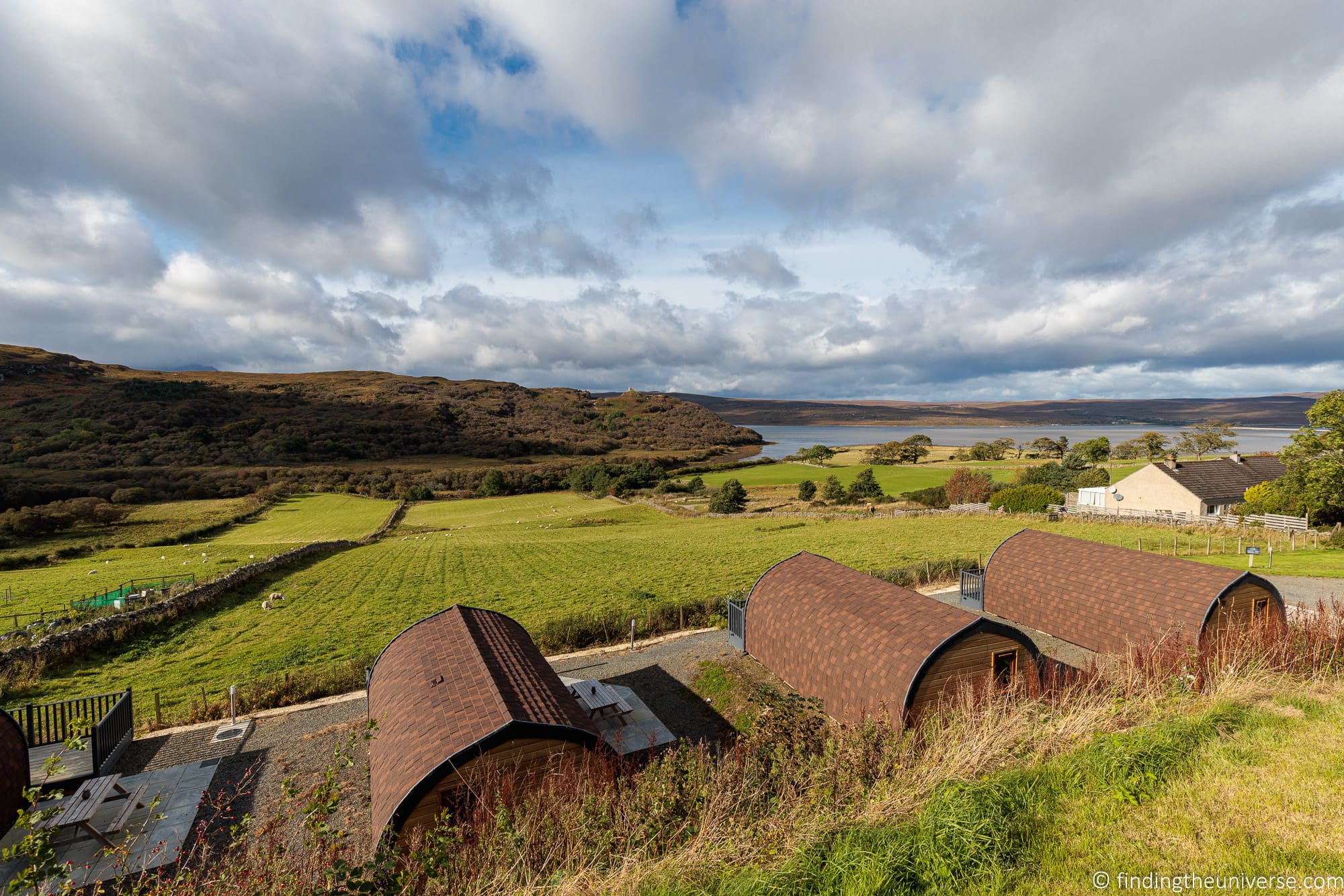 Glamping pod at Ben Loyal Hotel