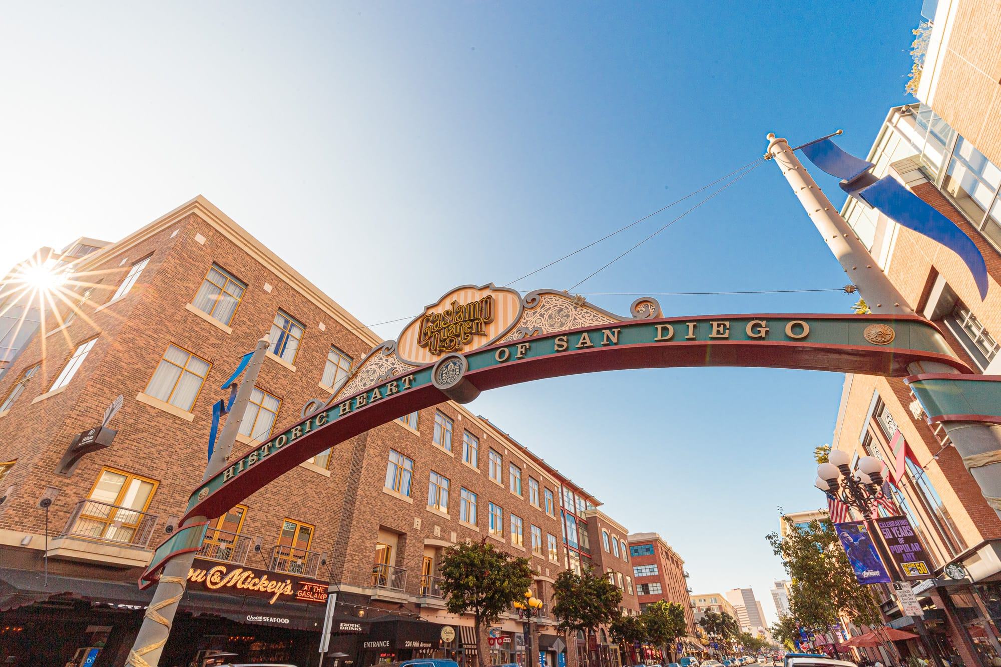 Gaslamp Quarter Sign San Diego