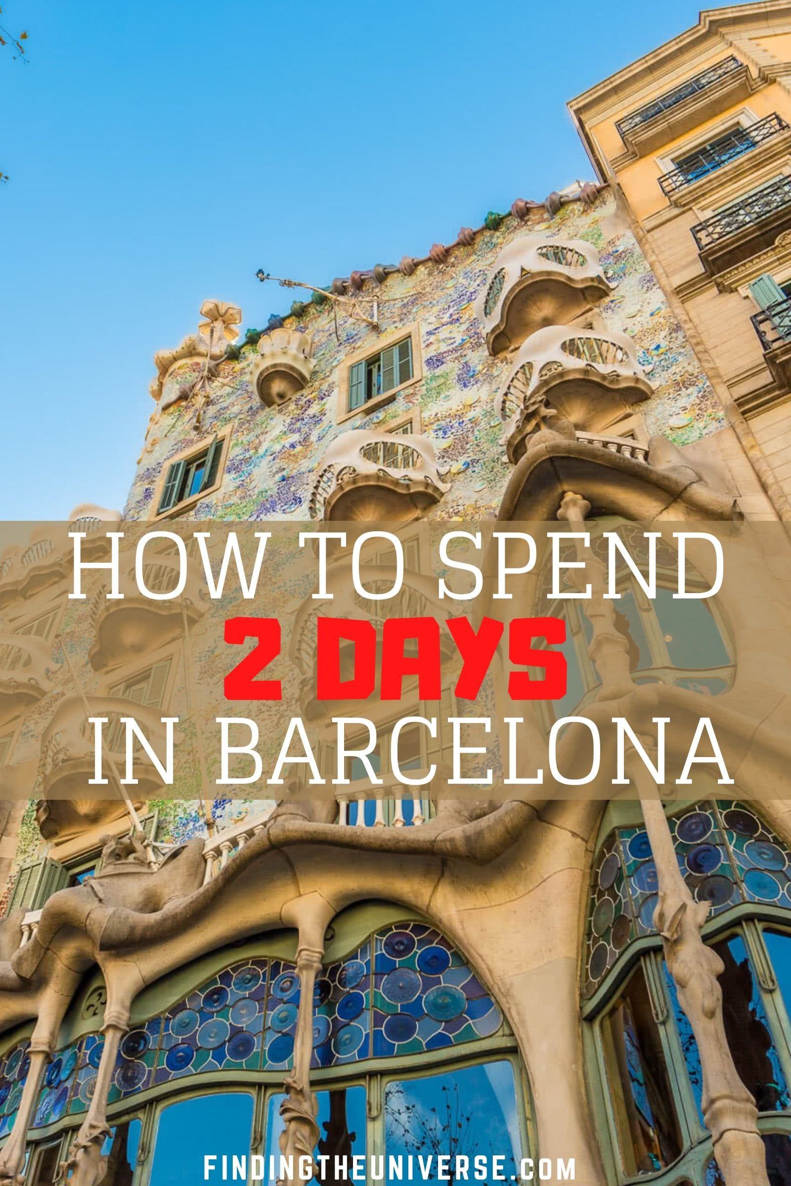 A detailed guide to spending 2 days in Barcelona. What to see and do, how to get around, how to save money and more!