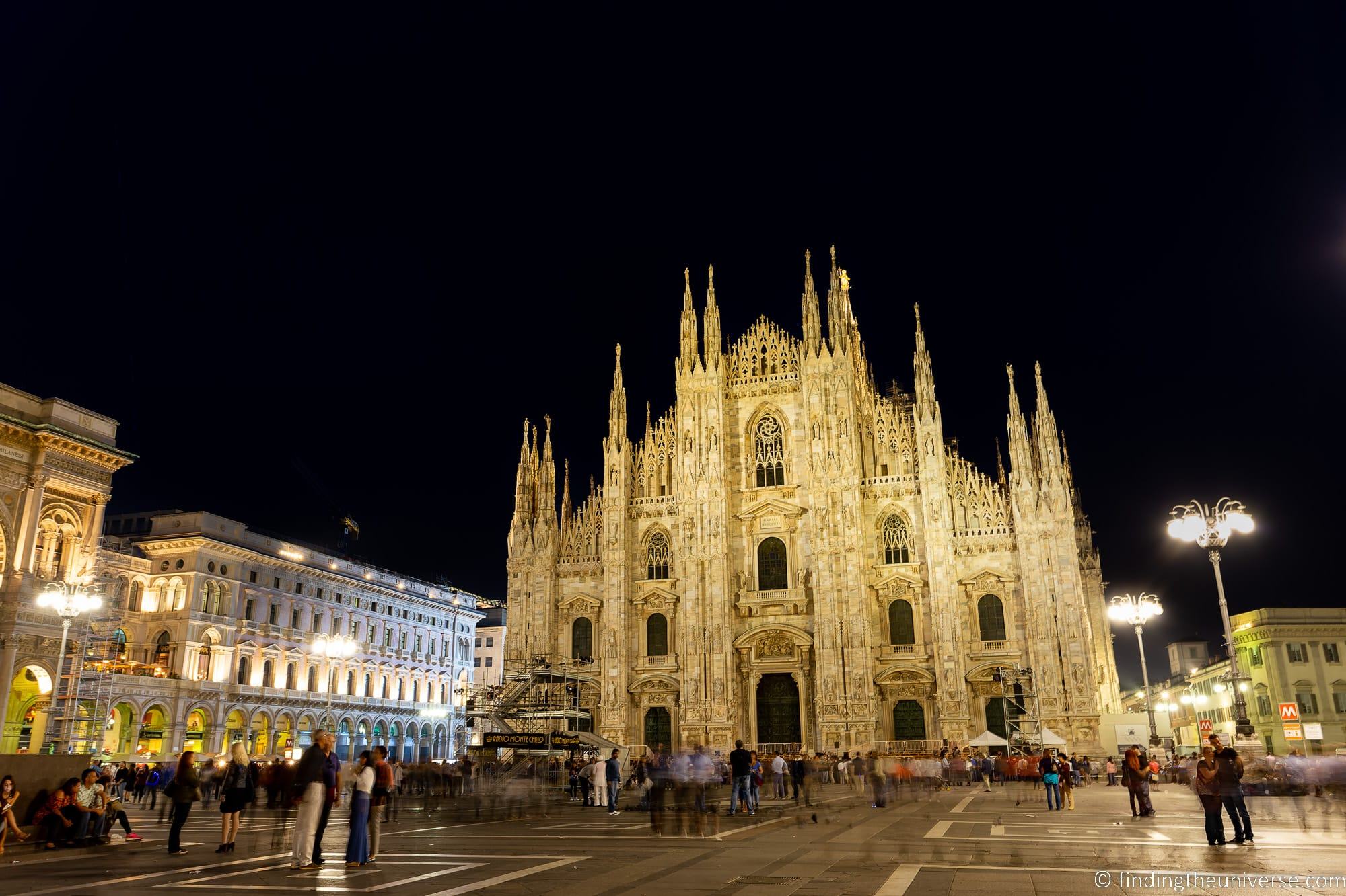 Duomo at night Milan