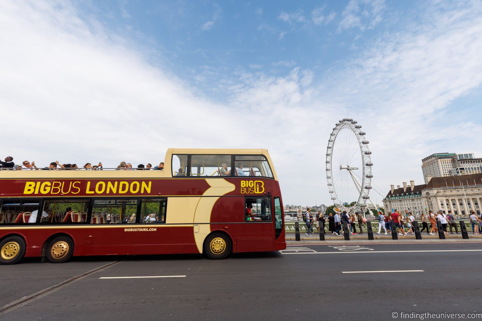 London Eye and Big Bus London