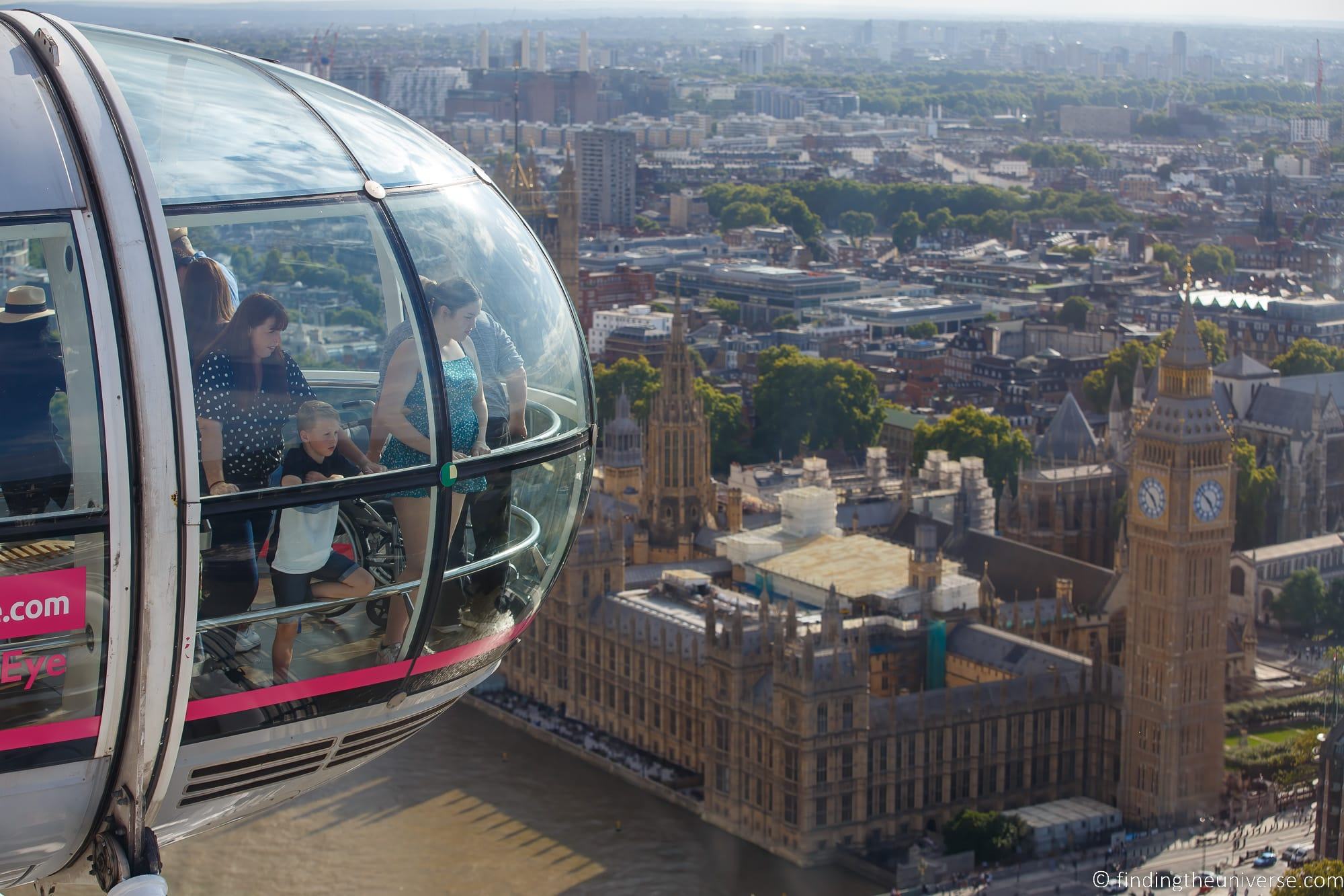 London Eye and Houses of Parliament