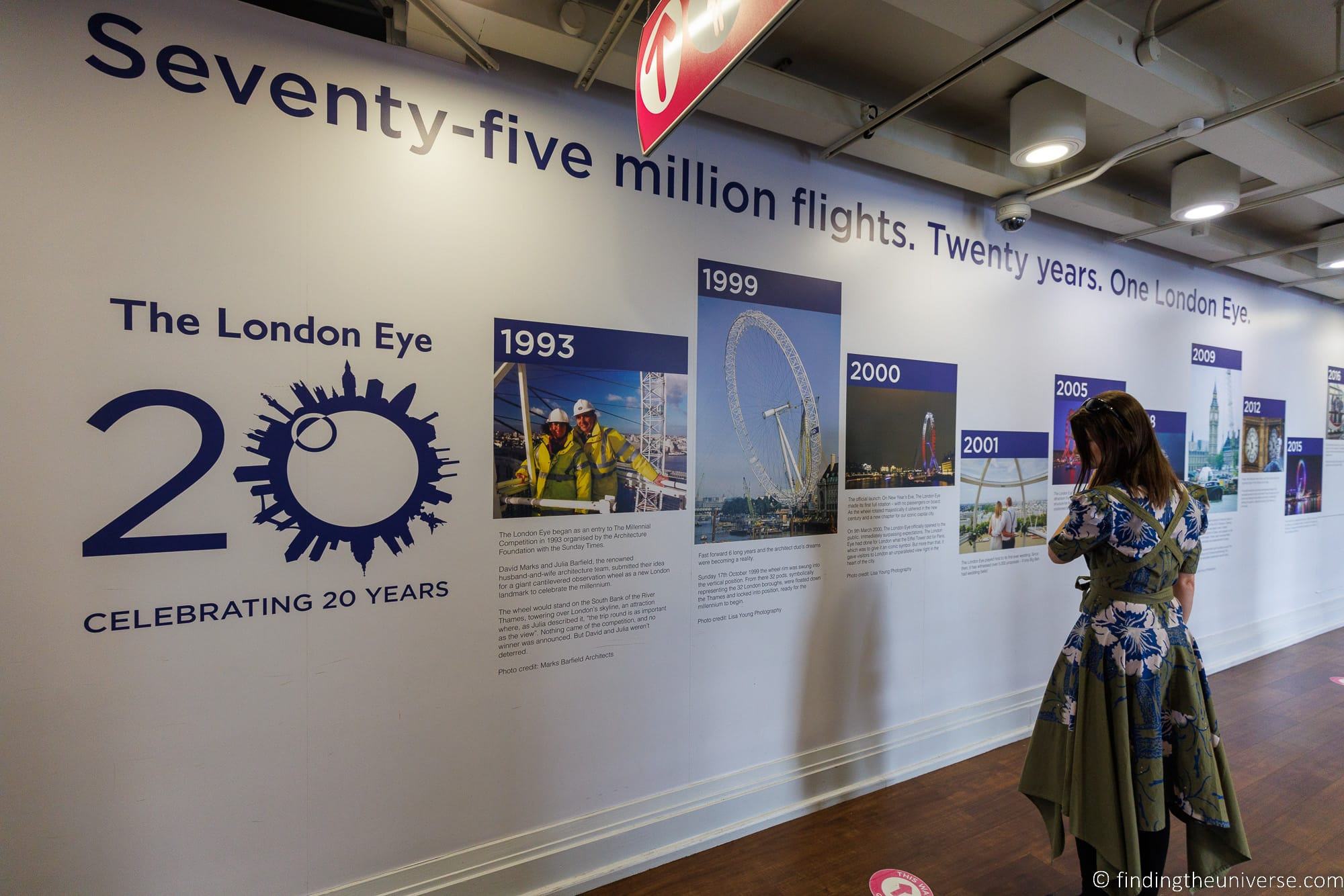 London Eye information board