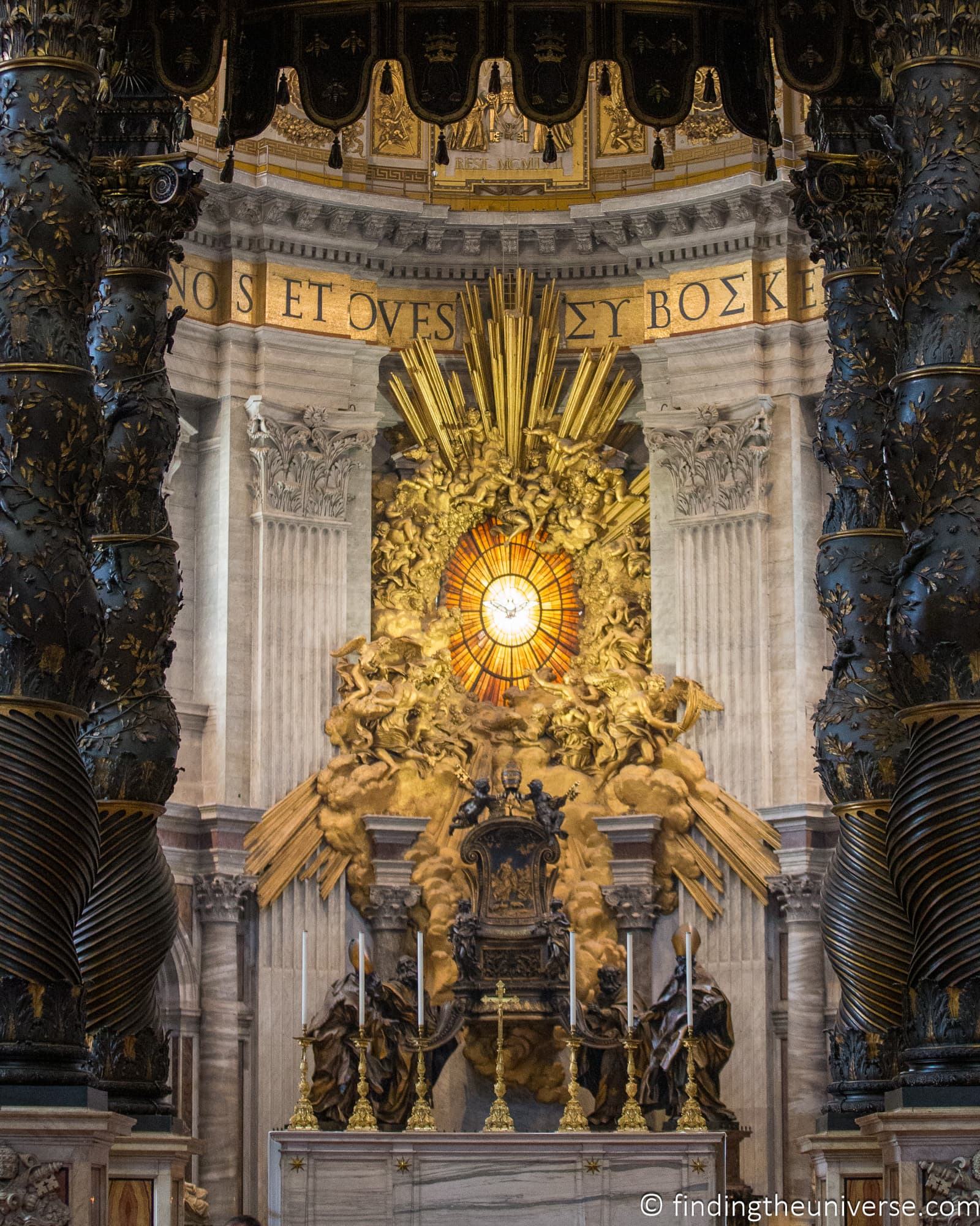 Chair of St. Peter St Peters Basilica