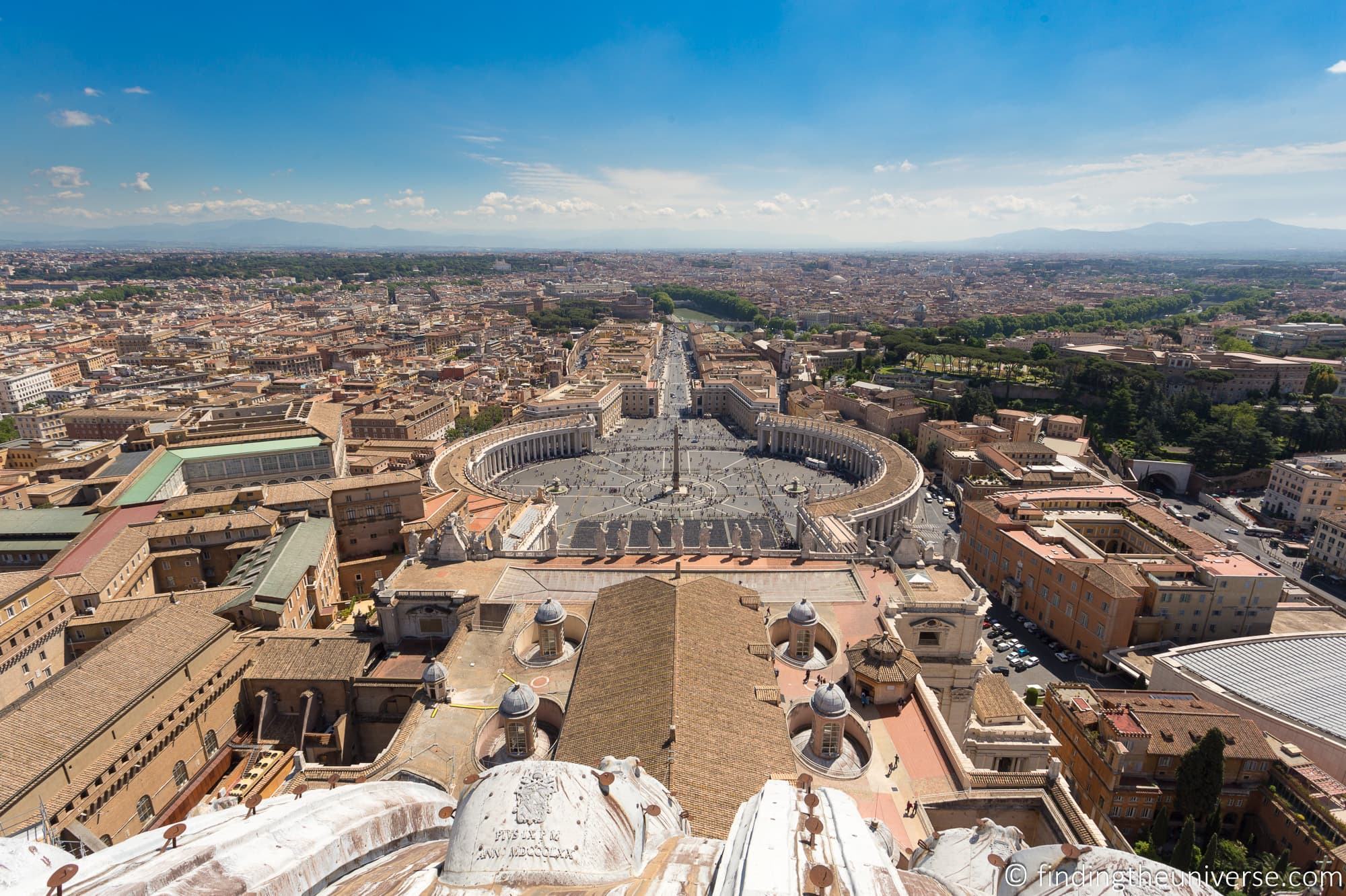 Saint Peters Basilica Dome Climb Views