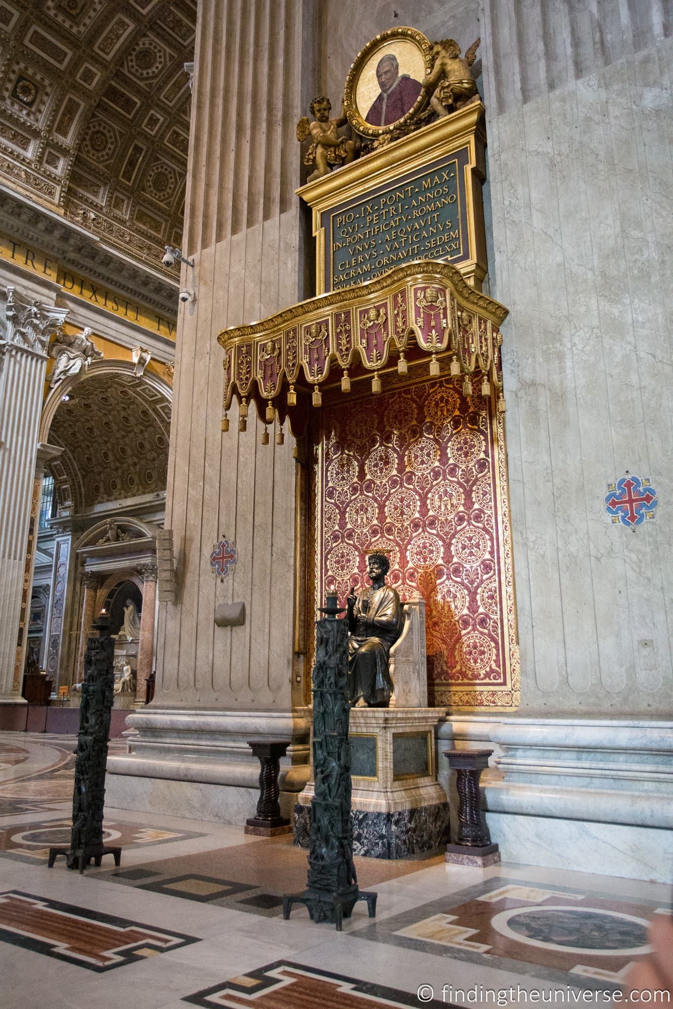 Statue of St Peter Basilica