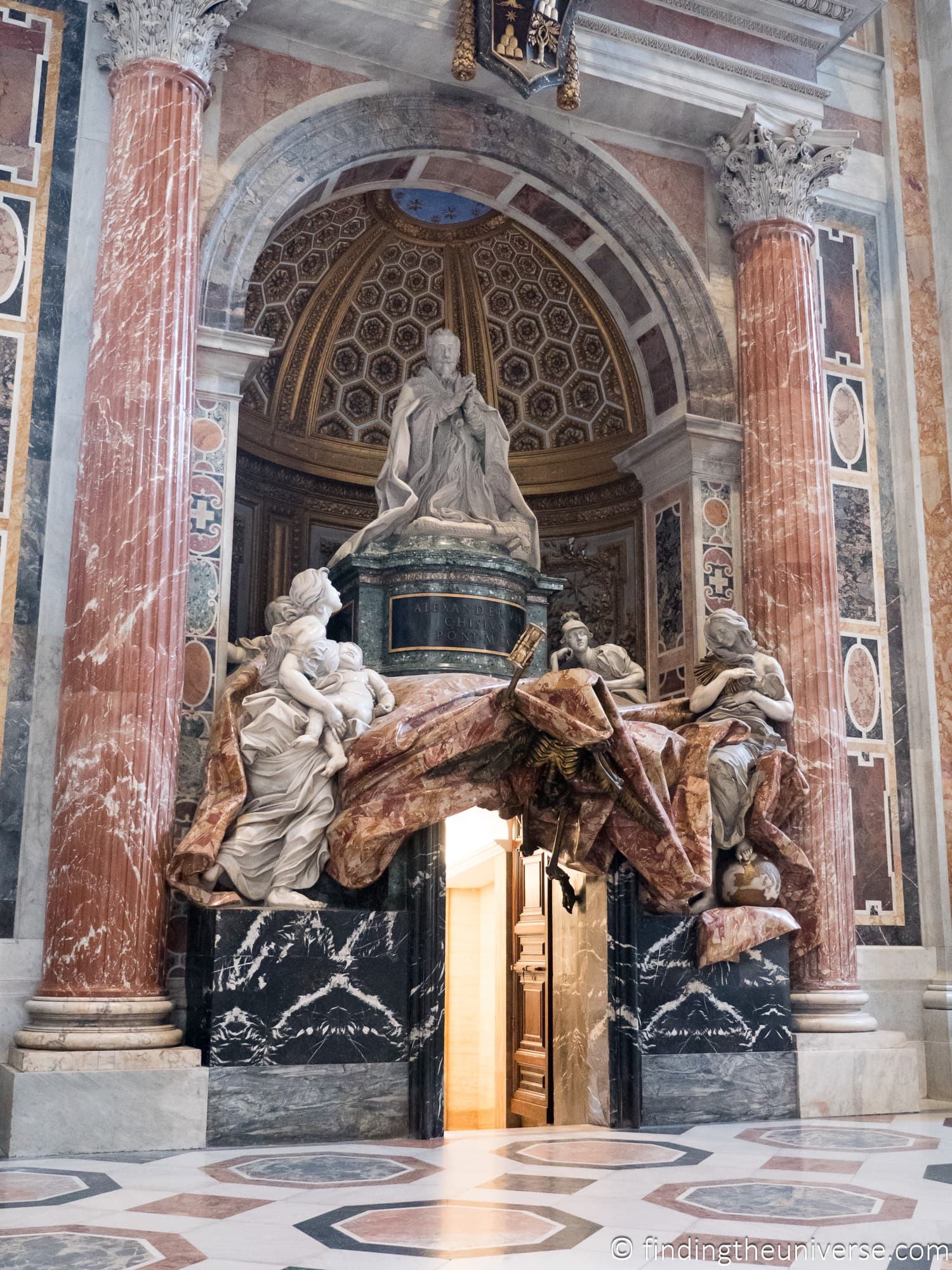 The Tomb of Pope Alexander VII St Peters Basilica