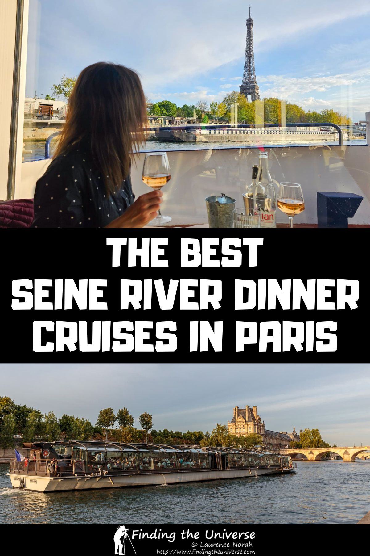 A guide to the best Seine River dinner cruises in Paris. Includes a guide to how to choose a dinner cruise and a list of the best options!