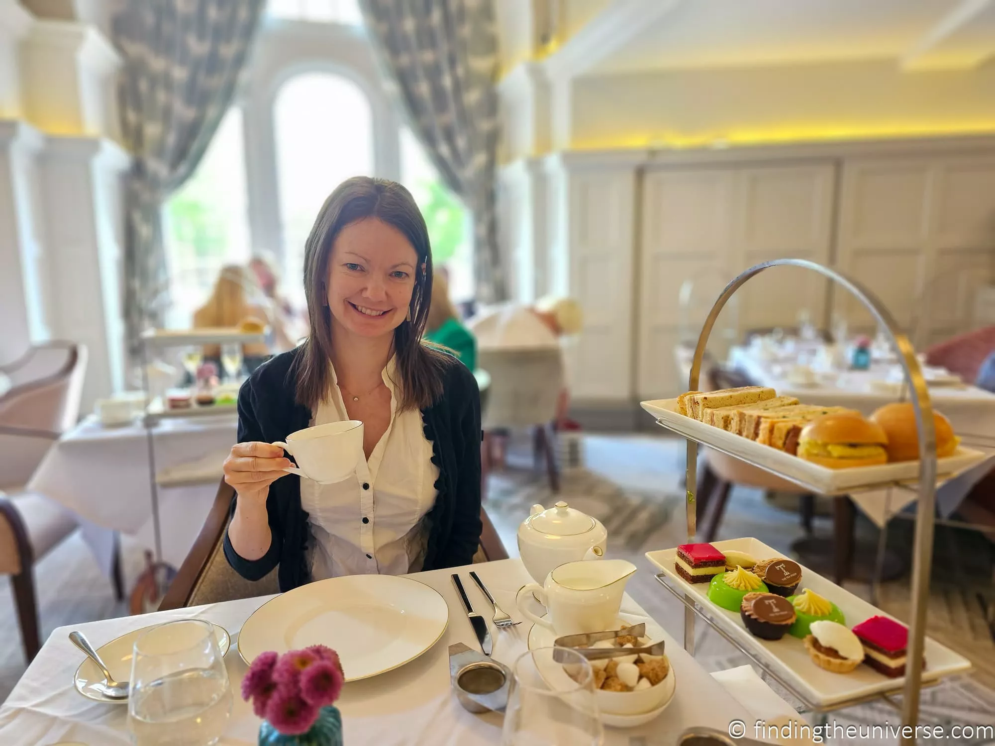 Afternoon tea in the Tea Room at the Midland Hotel, Manchester
