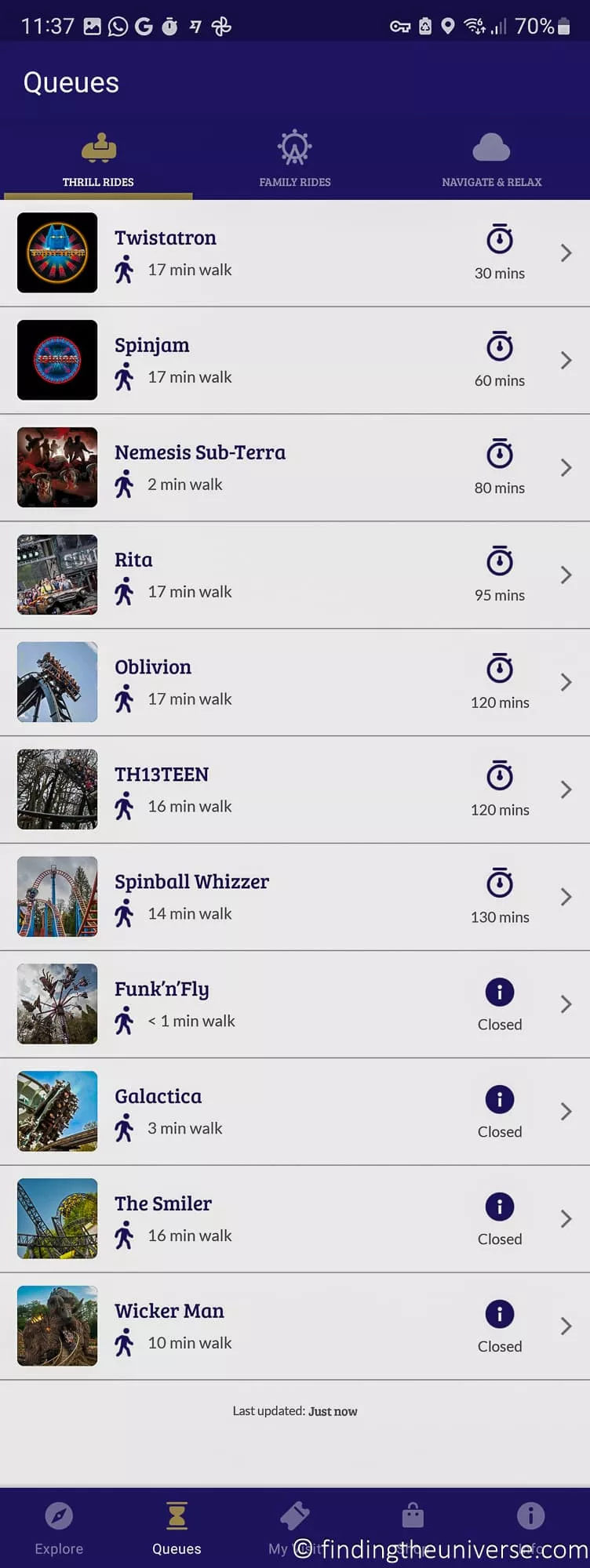 Alton Towers Queue Times