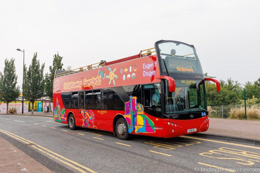 Cardiff city sightseeing bus